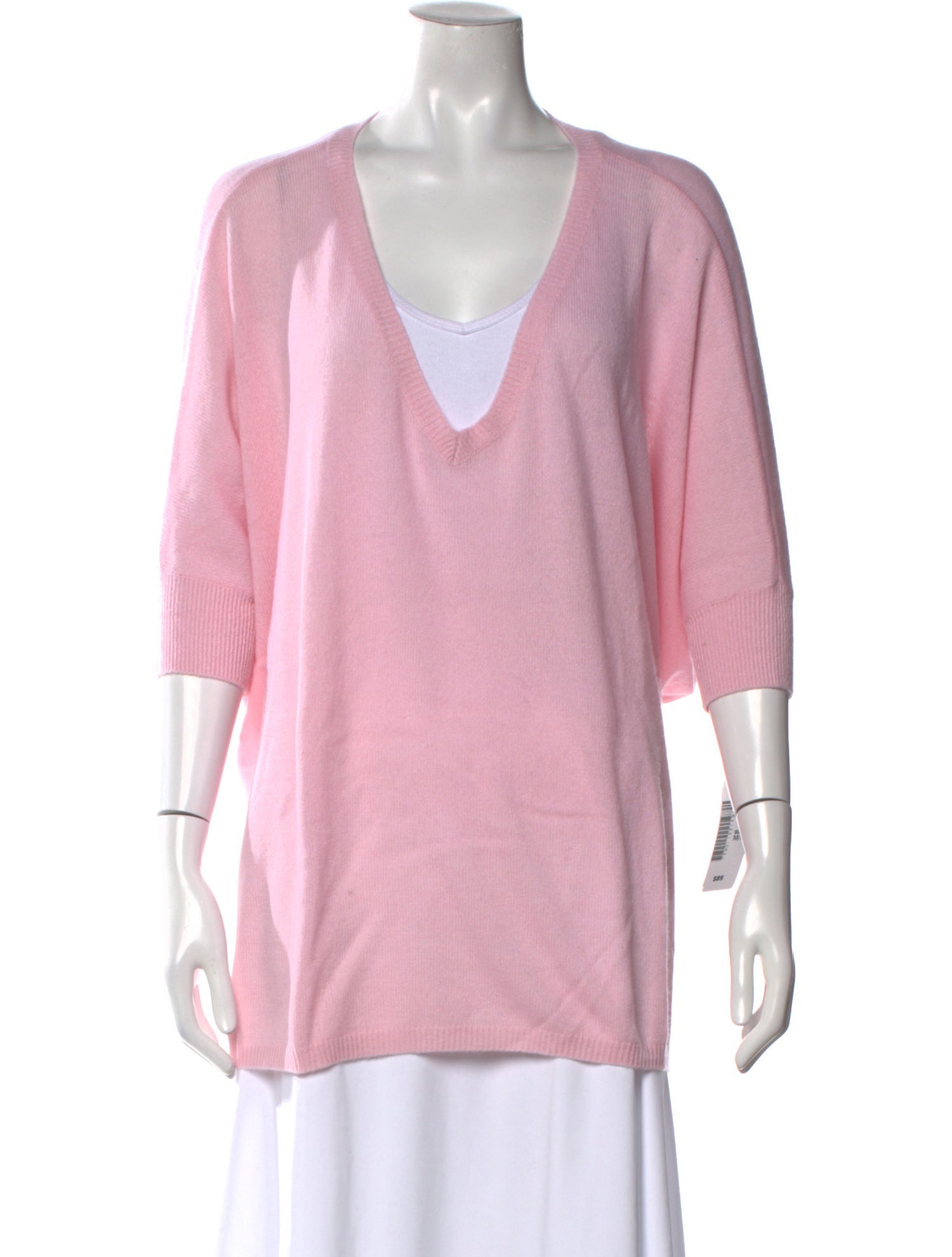Minnie Rose Cashmere V-Neck Sweater w/ Tags