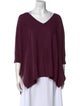 Minnie Rose Cashmere V-Neck Sweater