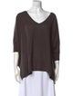 Minnie Rose Cashmere V-Neck Sweater
