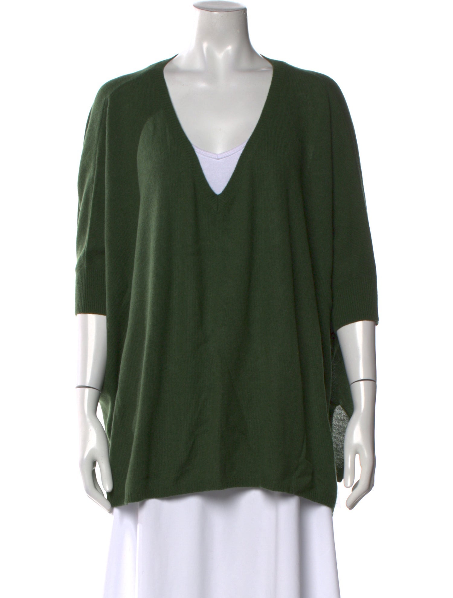 Minnie Rose Cashmere V-Neck Sweater w/ Tags