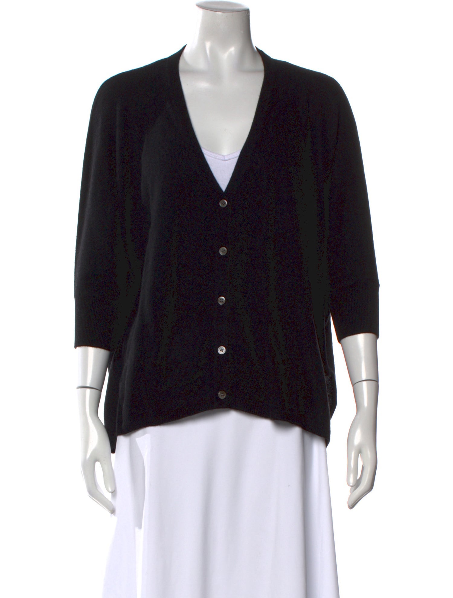 Minnie Rose Cashmere V-Neck Sweater