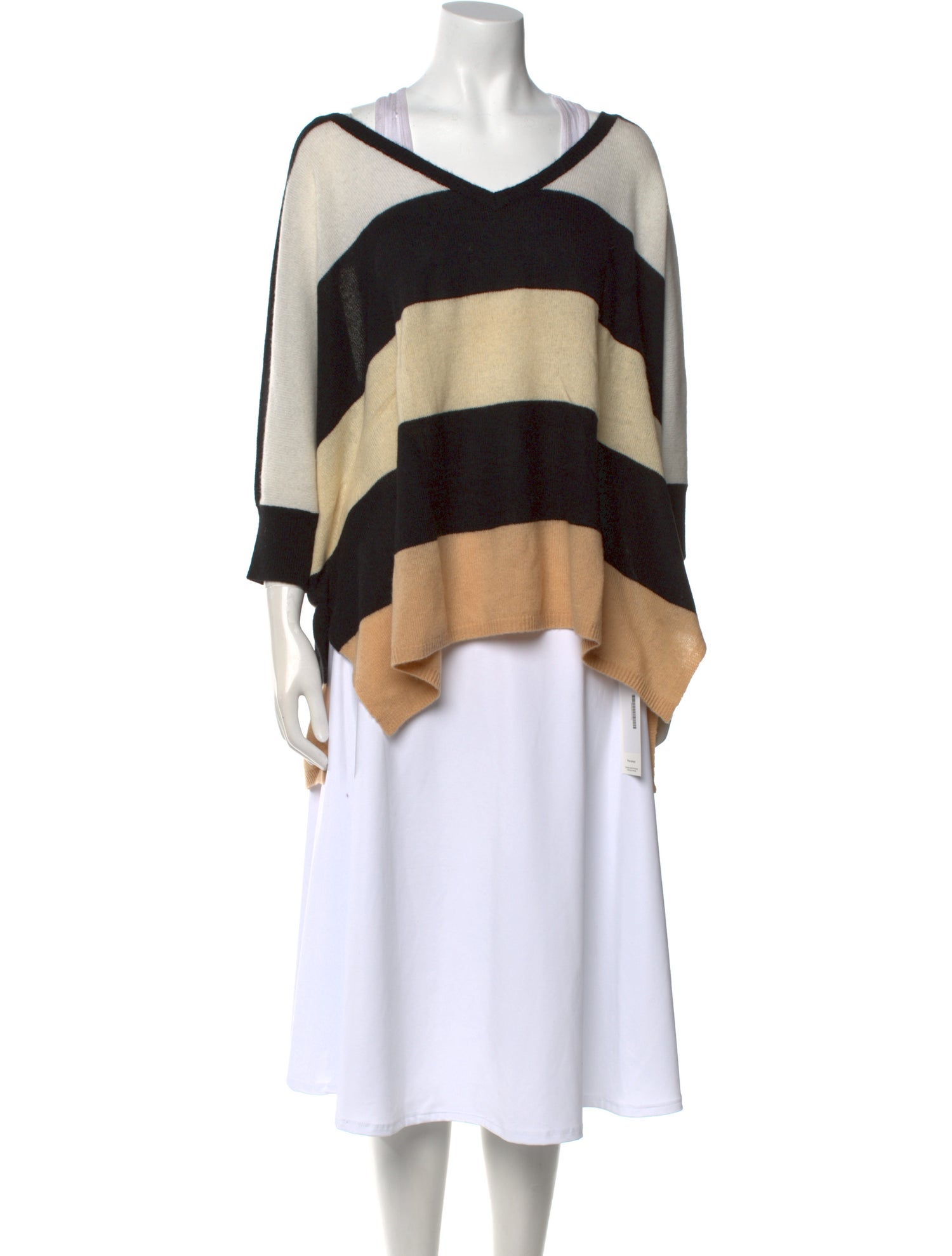 Minnie Rose Cashmere Striped Sweater w/ Tags