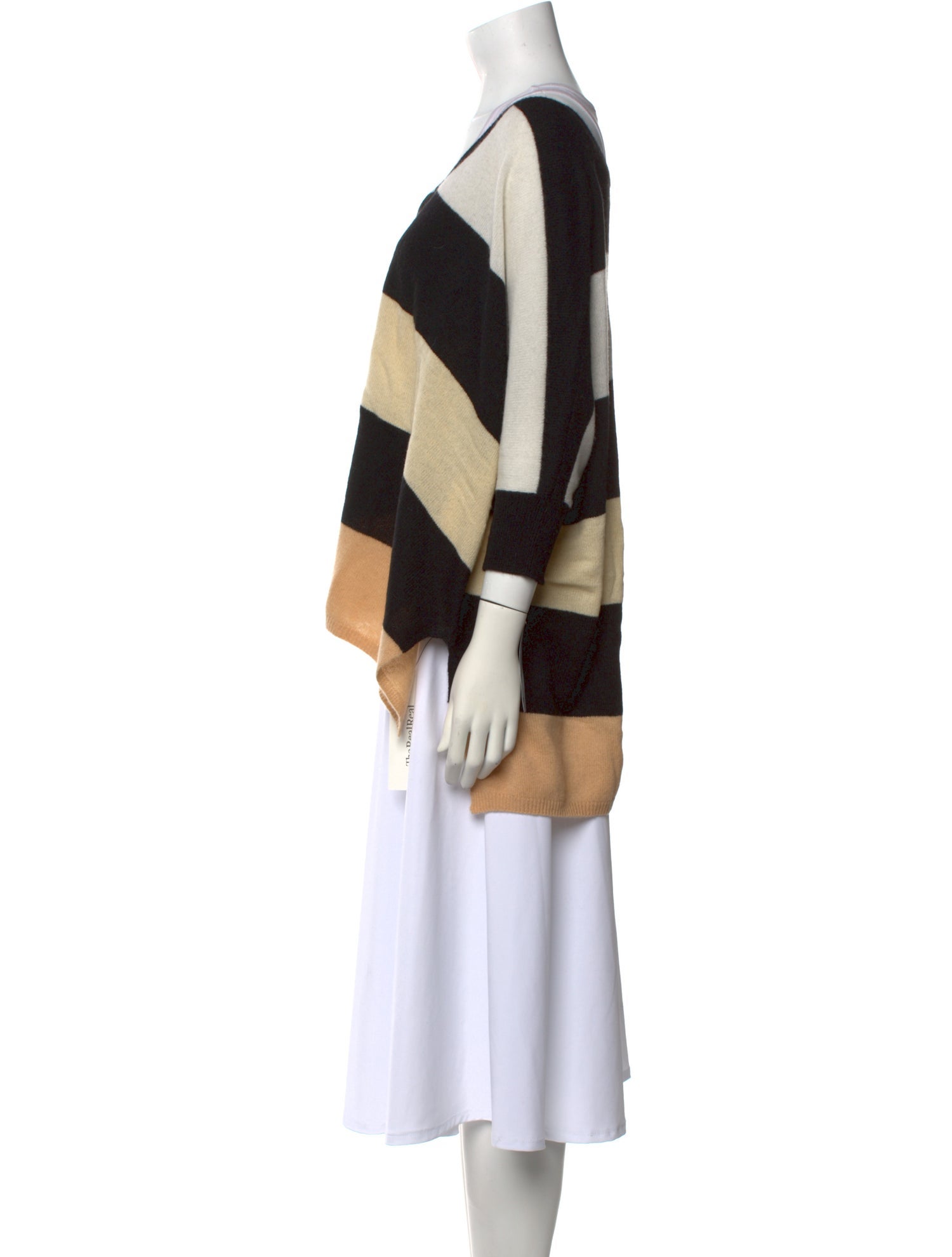 Minnie Rose Cashmere Striped Sweater w/ Tags