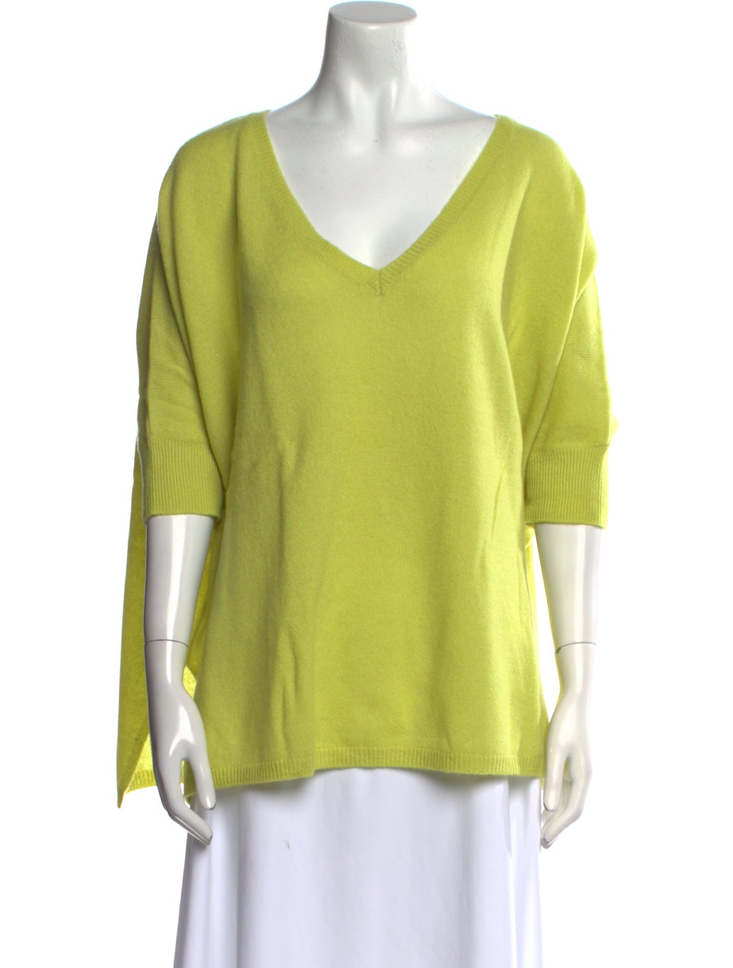 Minnie Rose Cashmere V-Neck Sweater w/ Tags