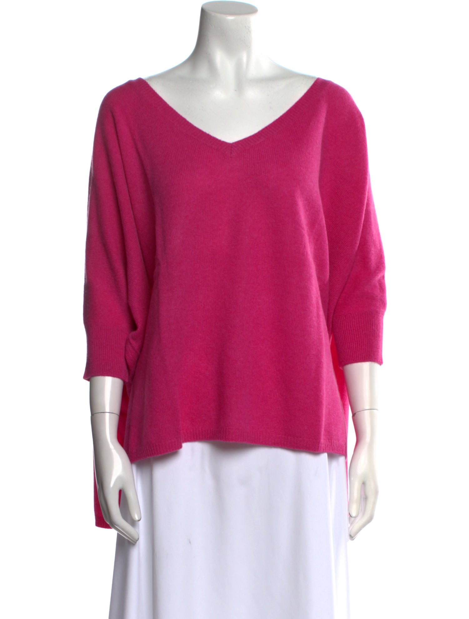 Minnie Rose Cashmere V-Neck Sweater w/ Tags
