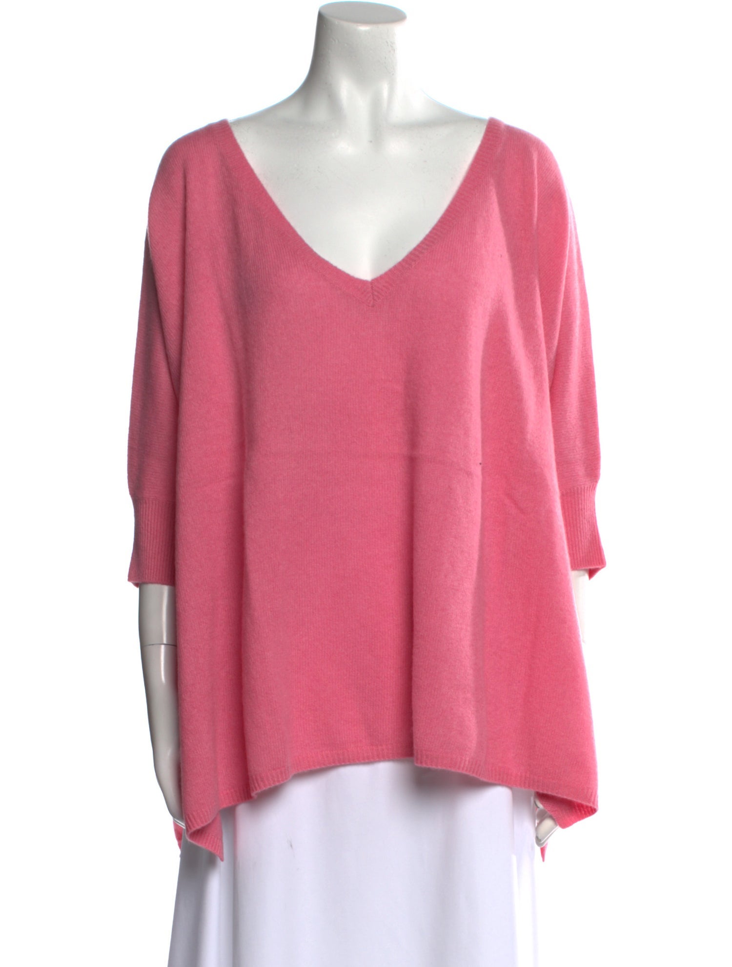 Minnie Rose Cashmere V-Neck Sweater