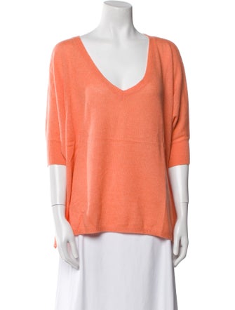 Minnie Rose Cashmere V-Neck Sweater