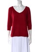 Minnie Rose Cashmere V-Neck Sweater