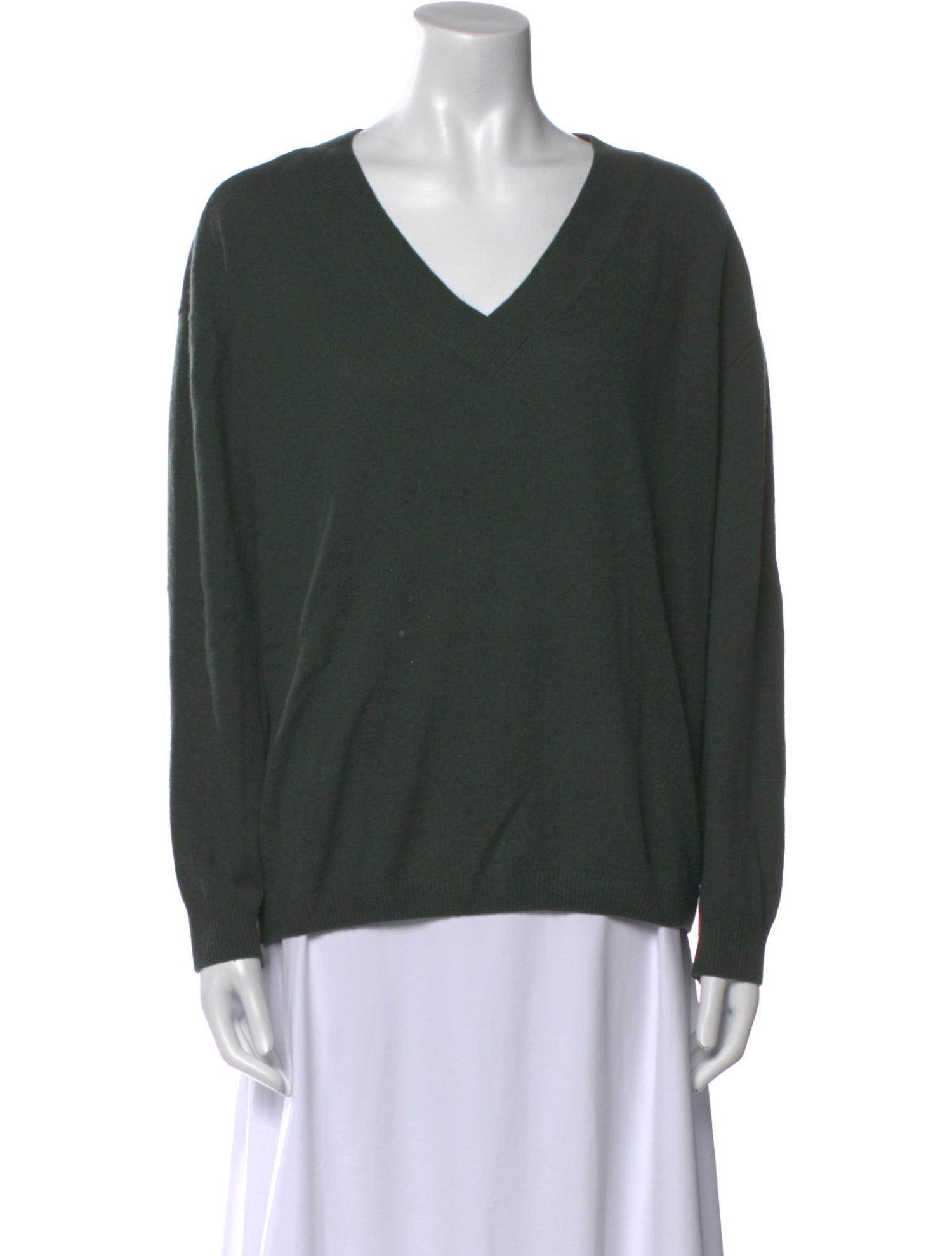Minnie Rose Cashmere V-Neck Sweater
