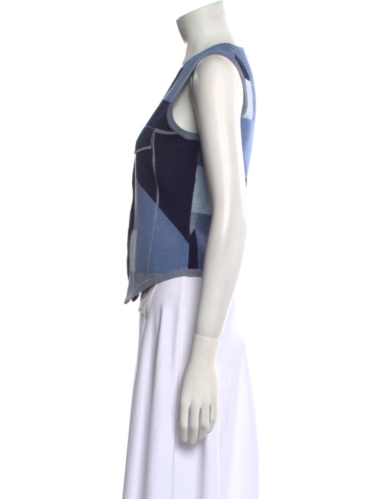 Minnie Rose Plaid Print V-Neck Sweater