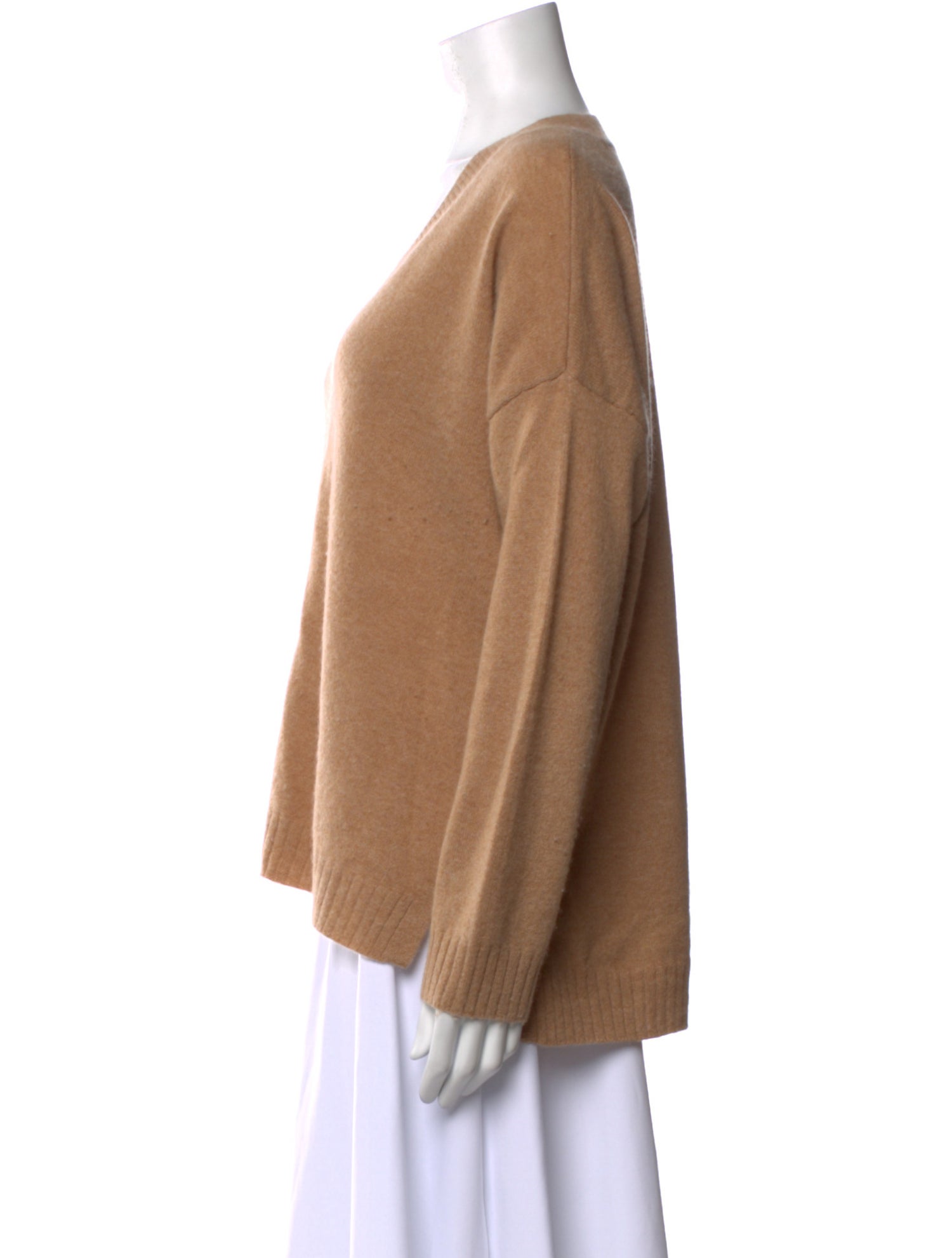 Minnie Rose Cashmere V-Neck Sweater