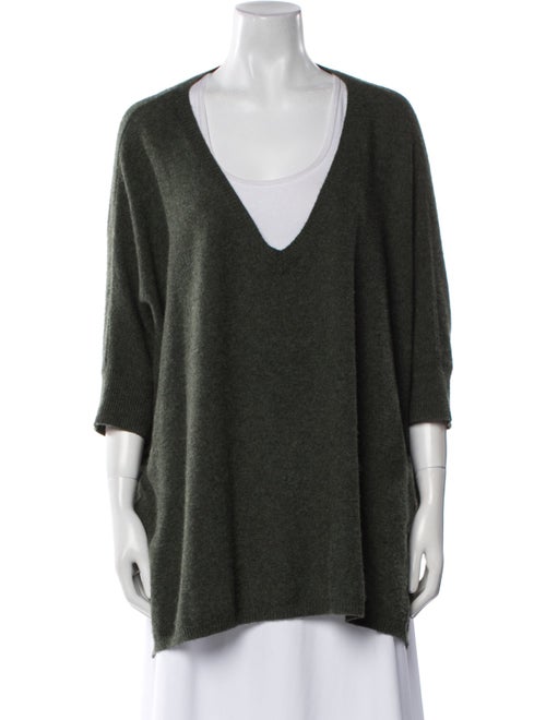 Minnie Rose Cashmere V-Neck Sweater