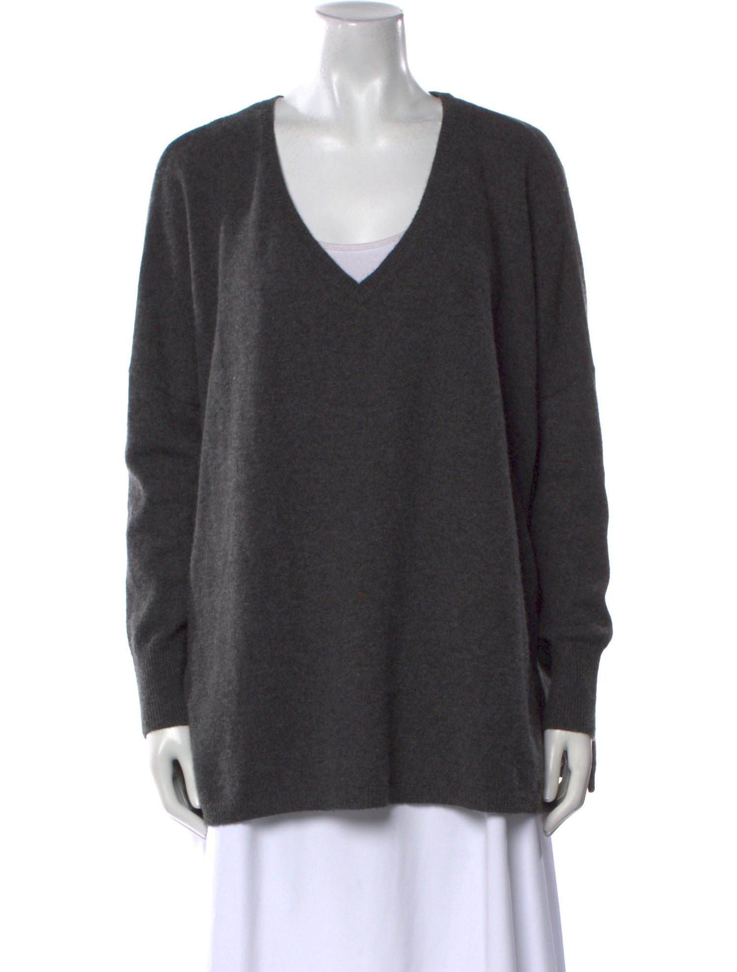 Minnie Rose Cashmere V-Neck Sweater
