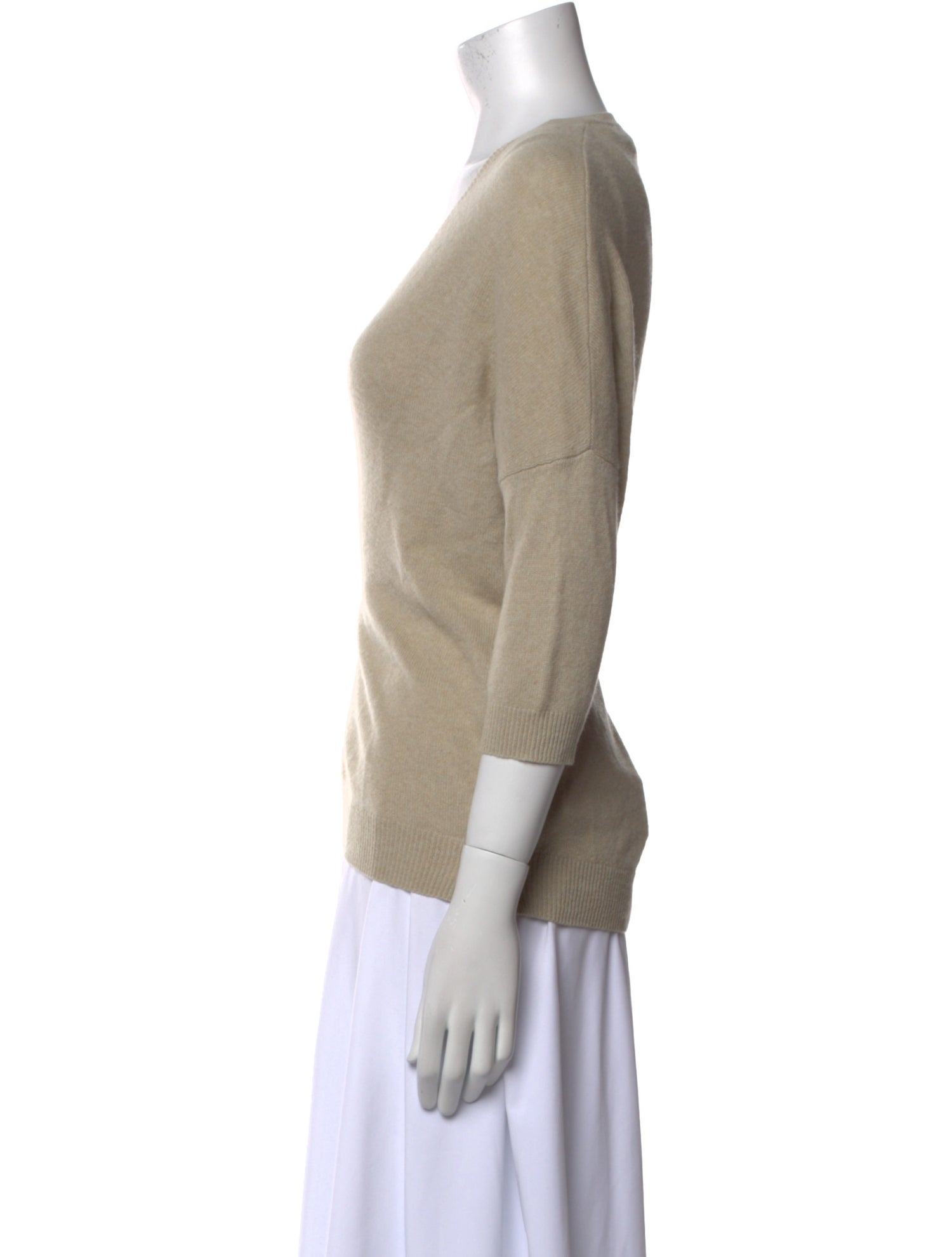 Minnie Rose Cashmere V-Neck Sweater