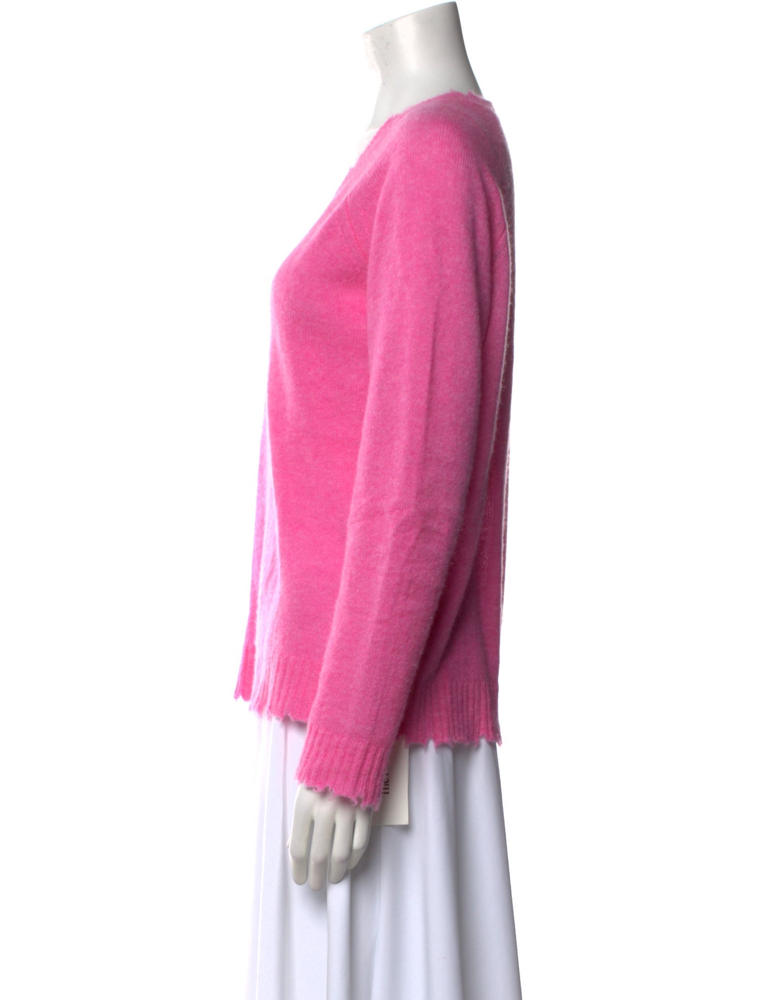 Minnie Rose Cashmere V-Neck Sweater
