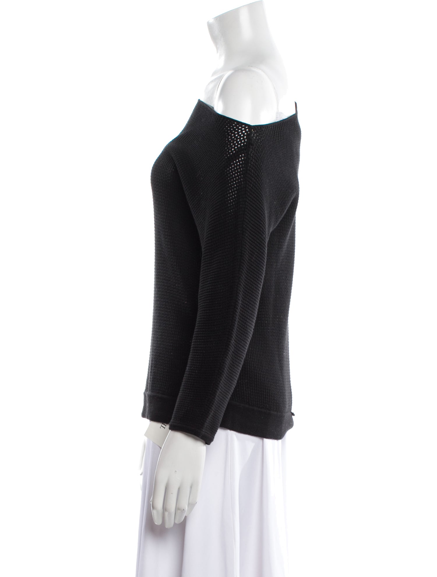 Minnie Rose Bateau Neckline Sweater