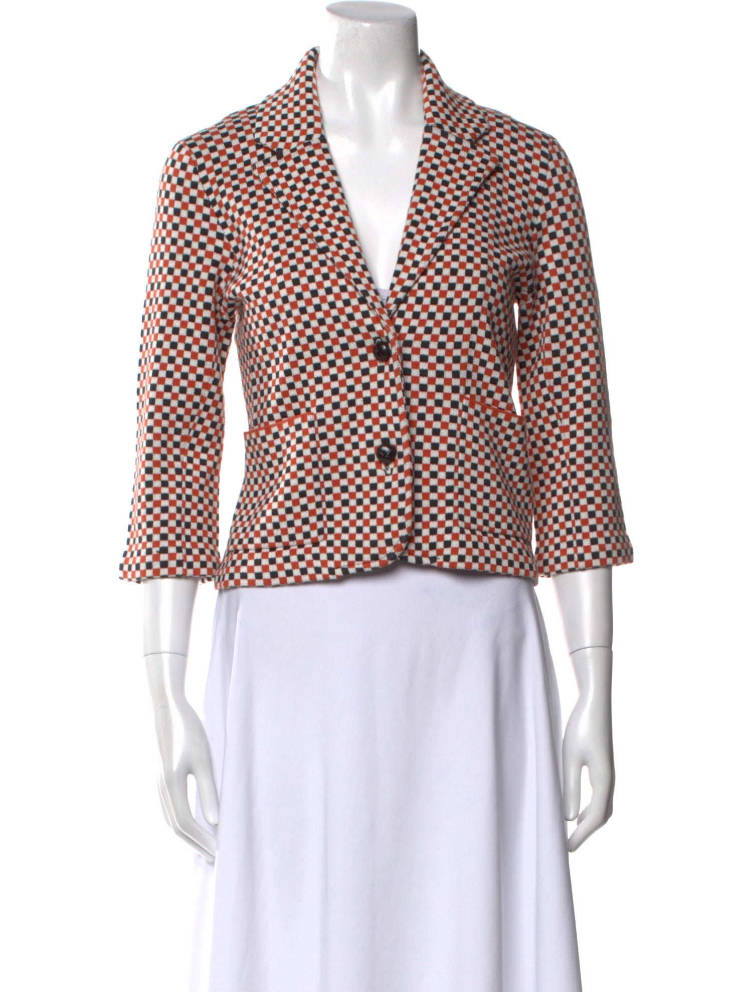 Minnie Rose Printed V-Neck Sweater