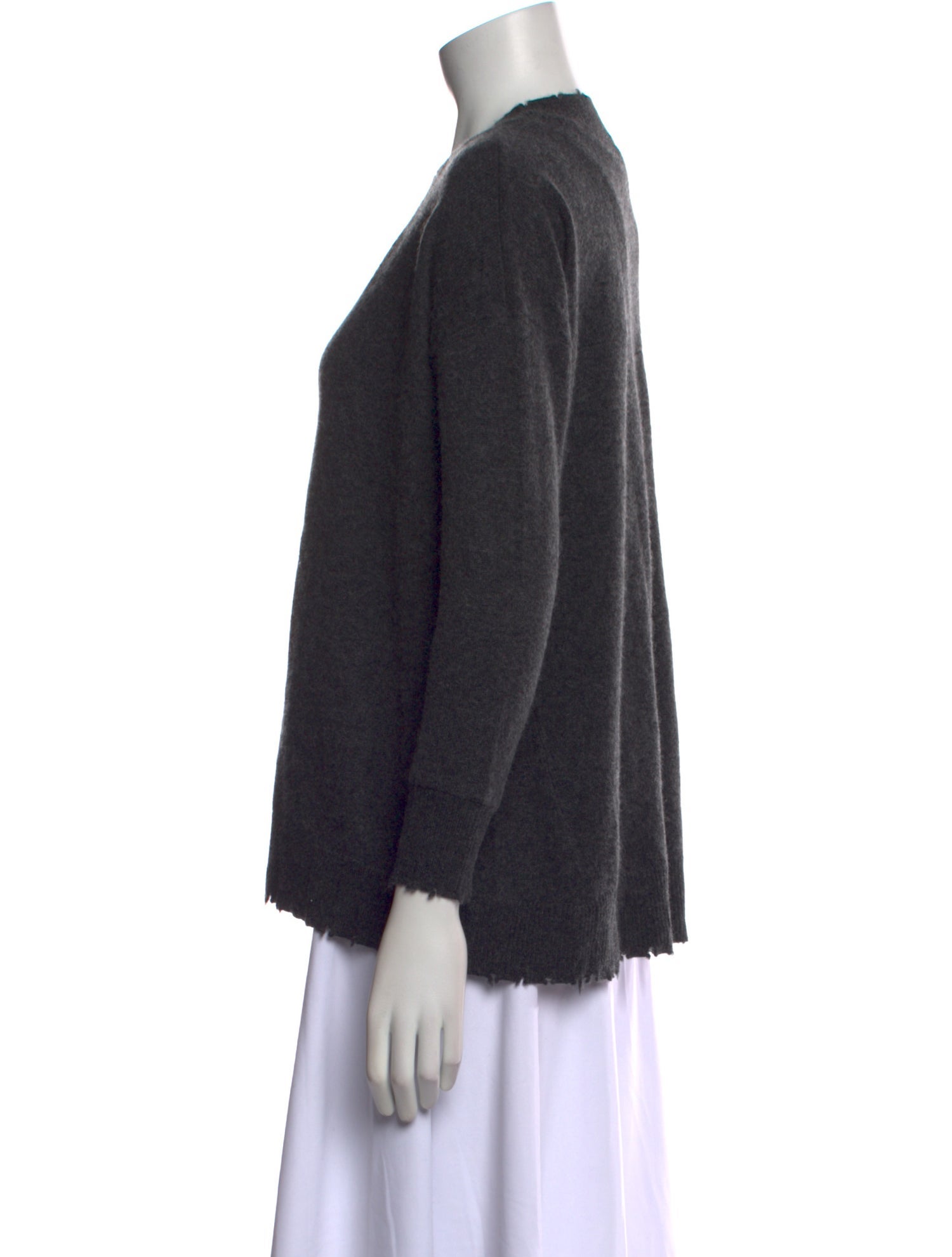 Minnie Rose Cashmere V-Neck Sweater