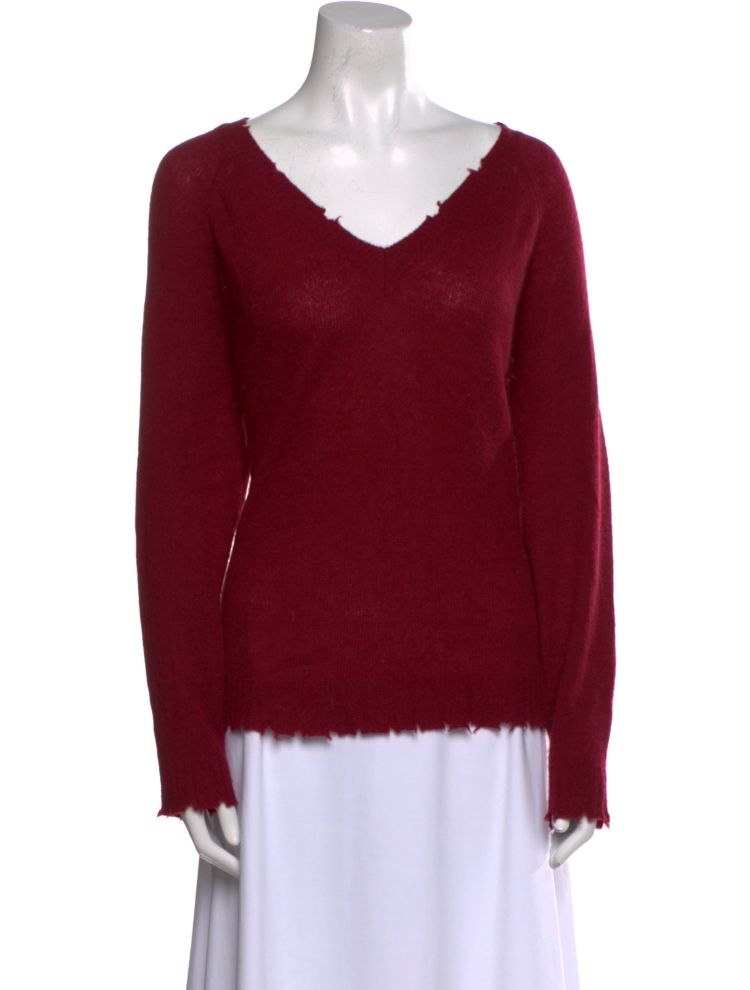 Minnie Rose Cashmere V-Neck Sweater