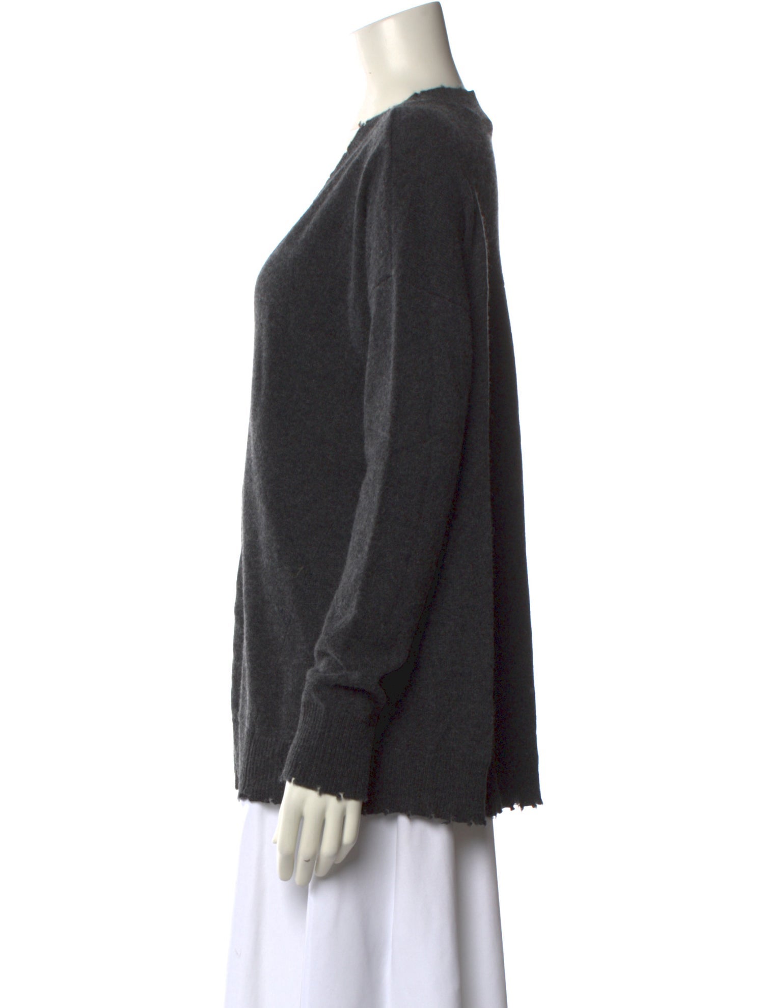 Minnie Rose Cashmere V-Neck Sweater