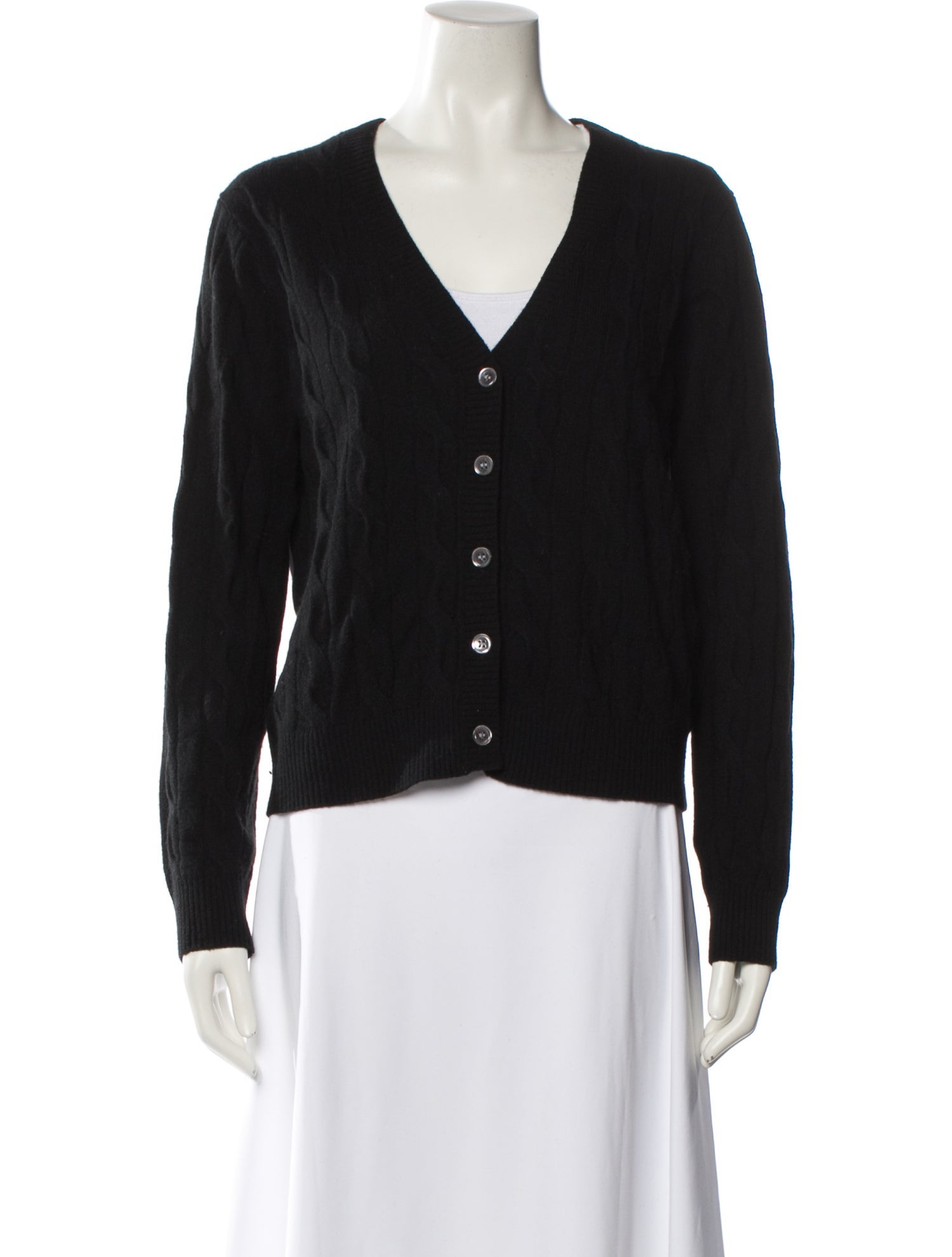 Minnie Rose Cashmere V-Neck Sweater