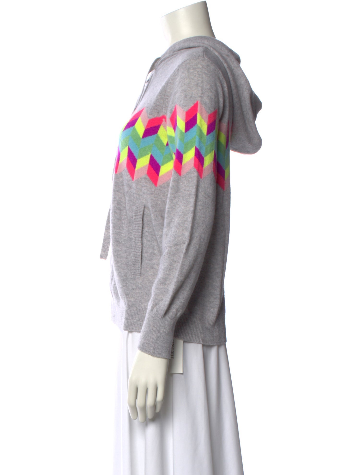 Minnie Rose Cashmere Graphic Print Sweater w/ Tags