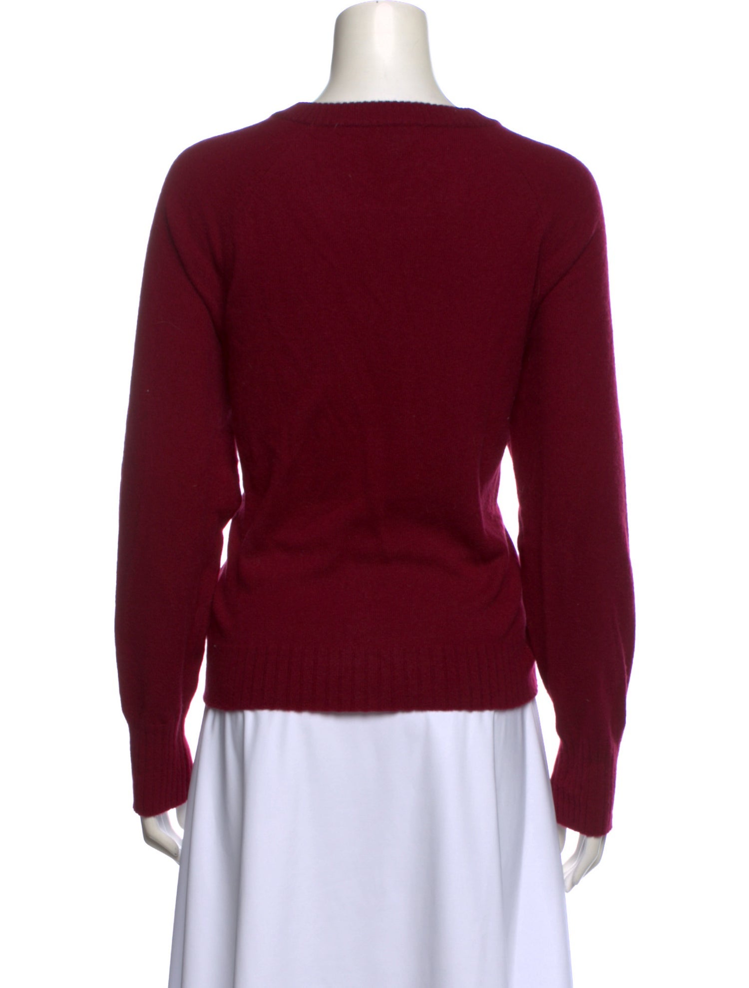 Minnie Rose Cashmere Graphic Print Sweater