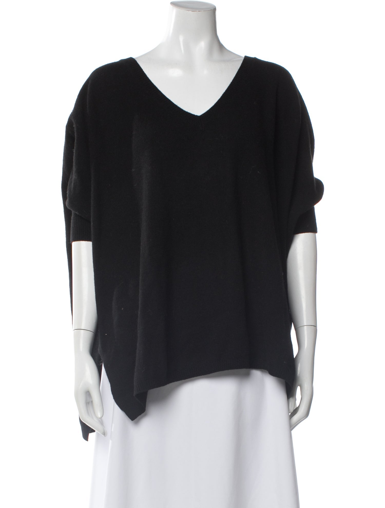 Minnie Rose Cashmere V-Neck Sweater