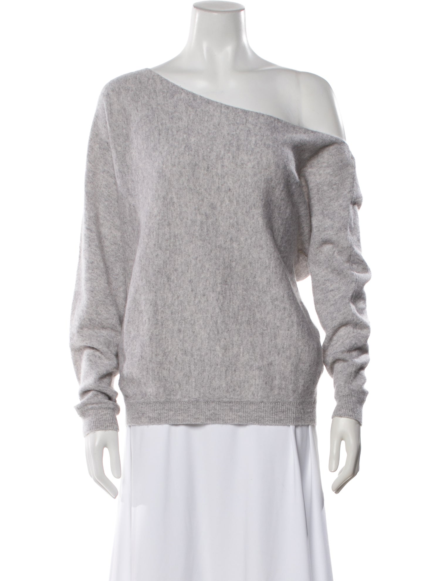 Minnie Rose Cashmere Asymmetrical Sweater