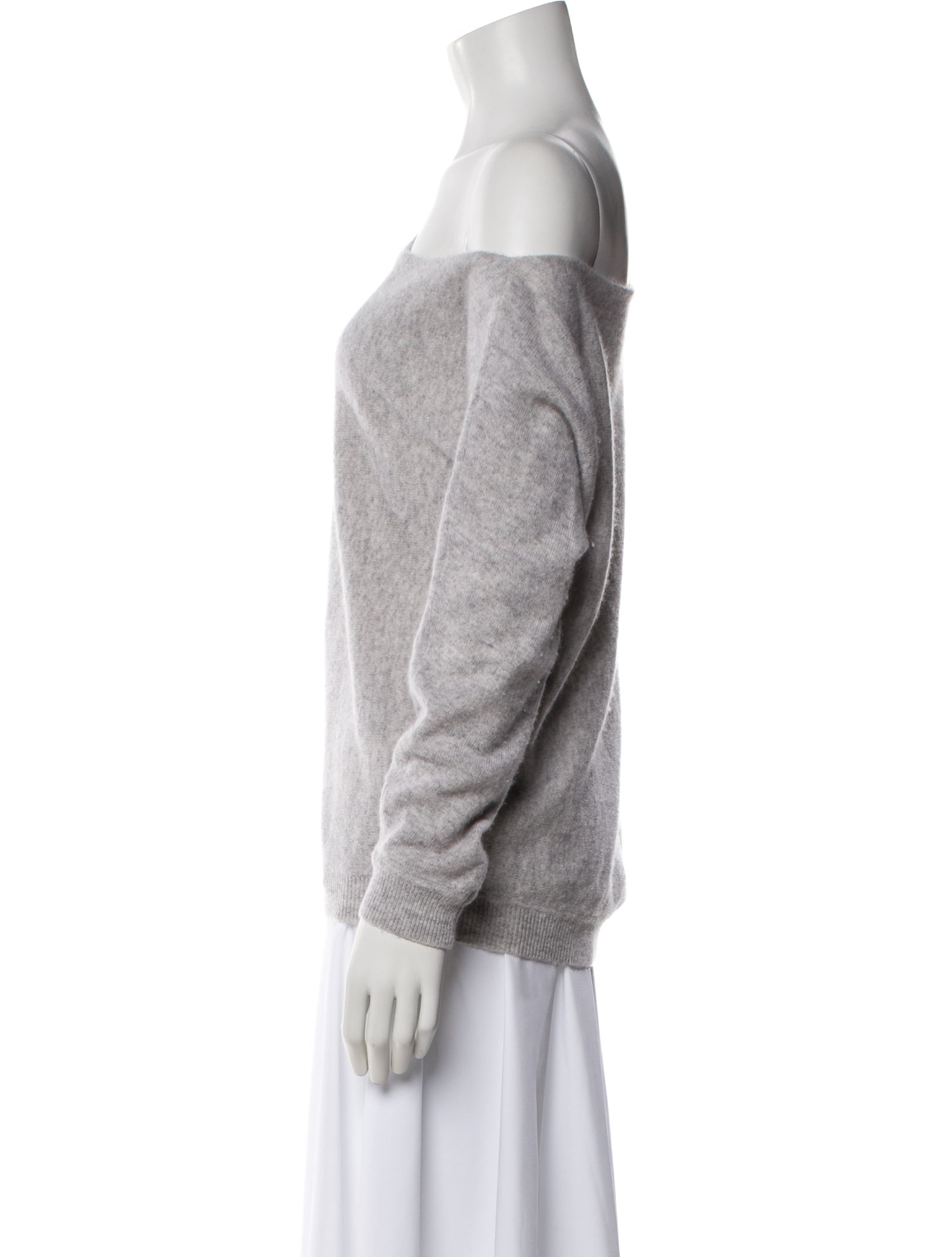 Minnie Rose Cashmere Asymmetrical Sweater