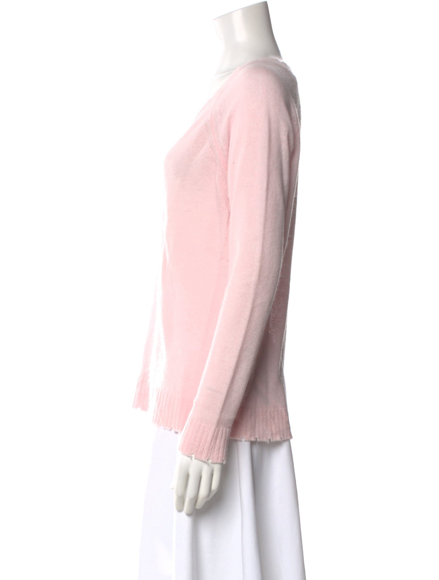 Minnie Rose Cashmere V-Neck Sweater