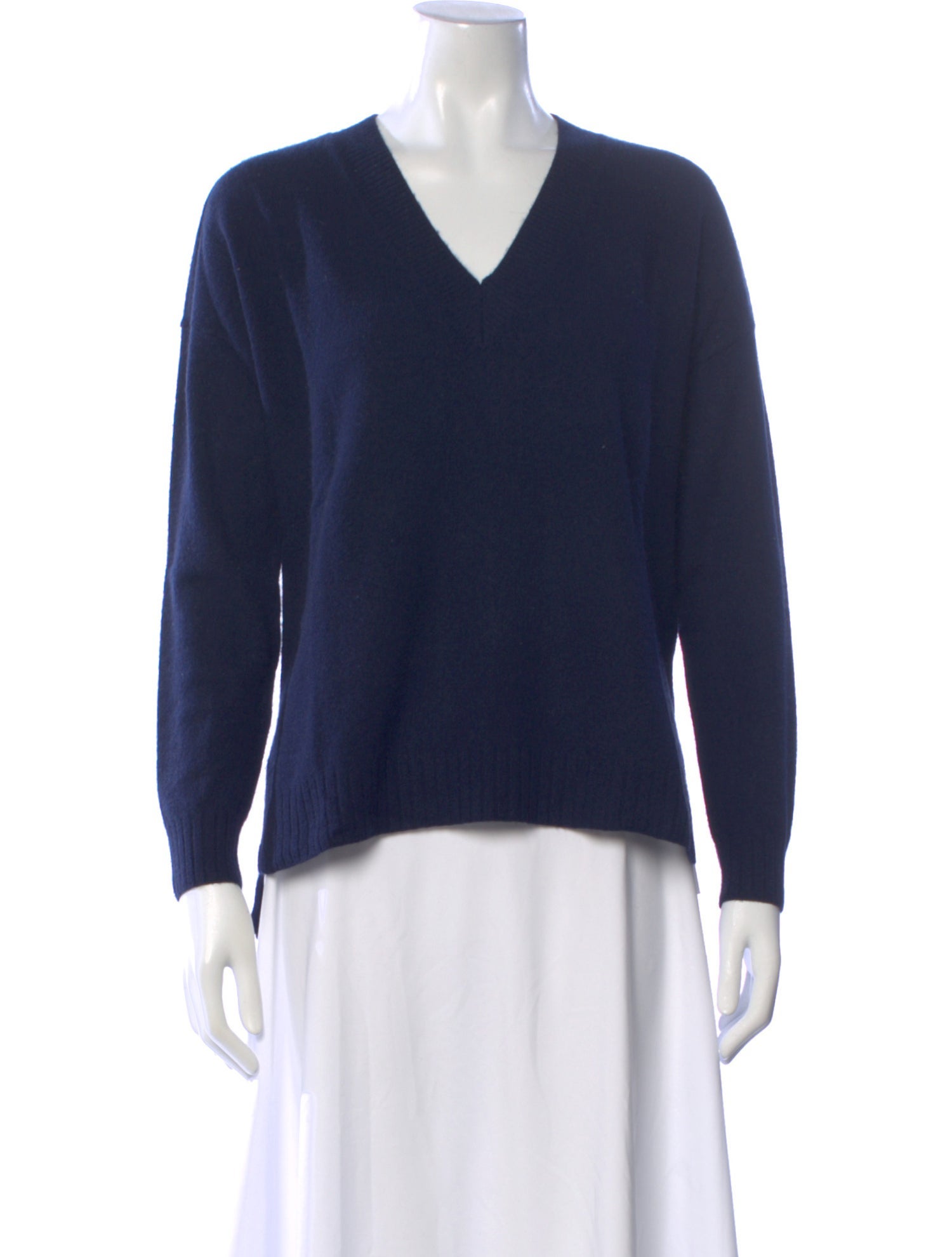 Minnie Rose Cashmere V-Neck Sweater