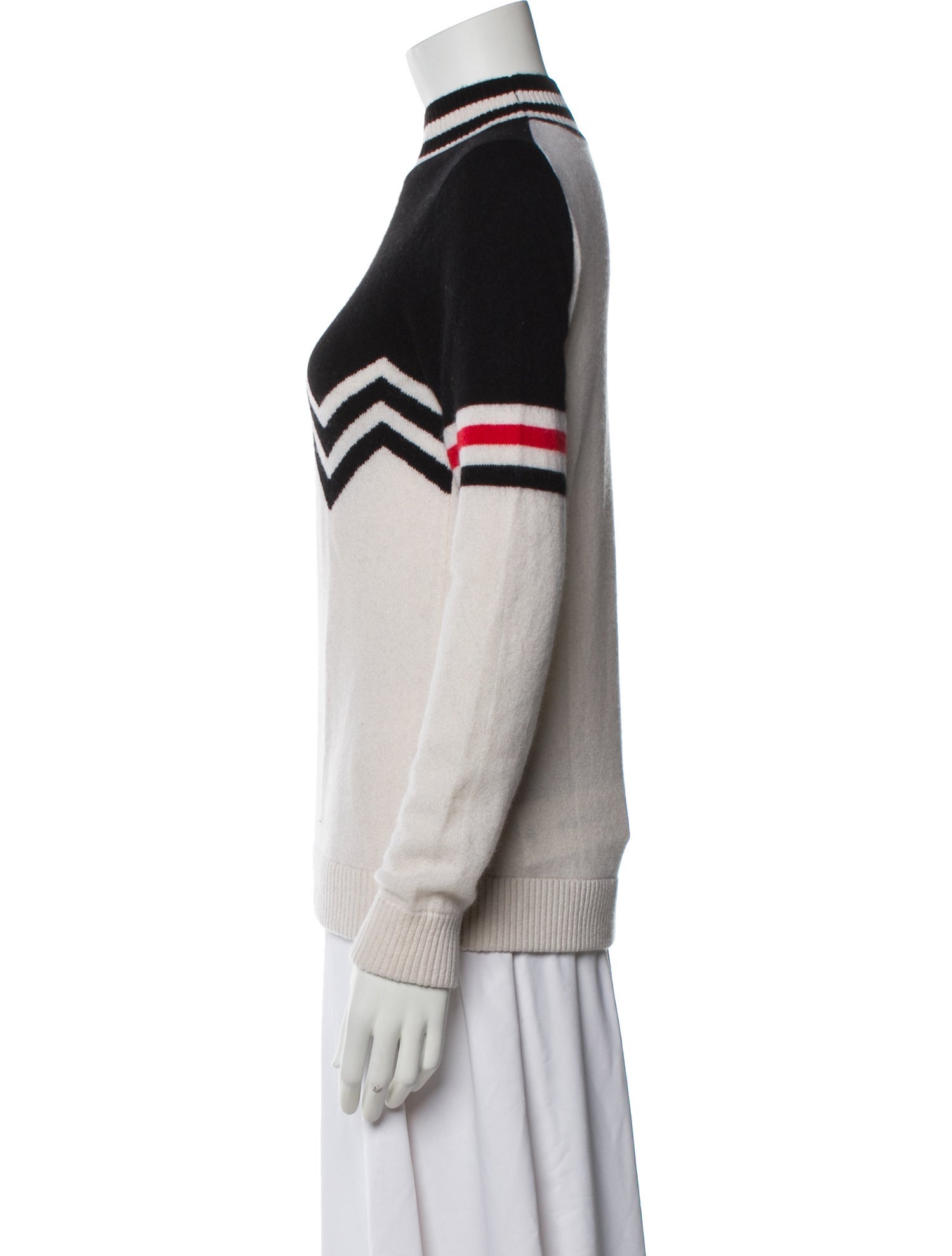 Minnie Rose Cashmere Striped Sweater