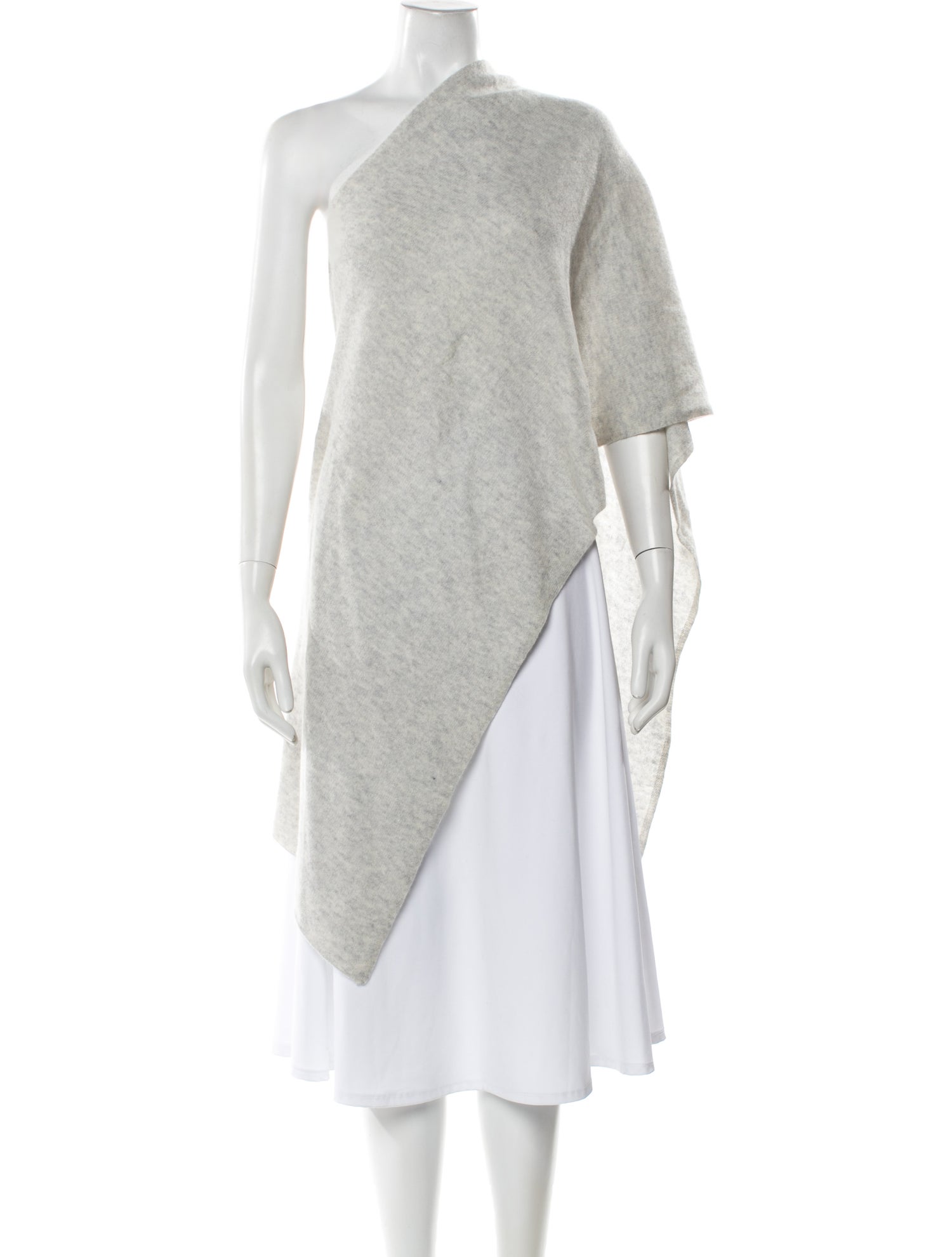 Minnie Rose Cashmere One-Shoulder Sweater