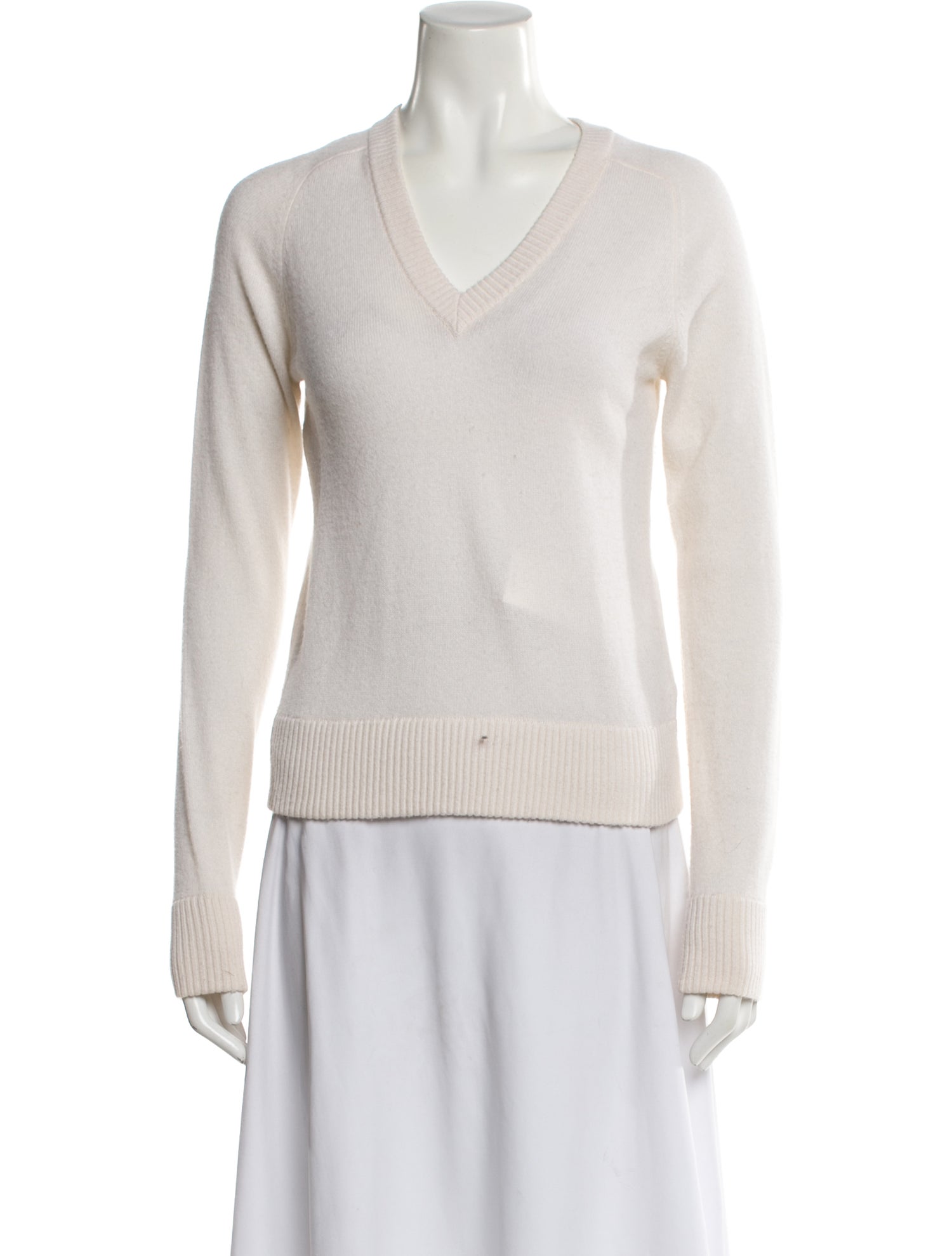 Minnie Rose Cashmere V-Neck Sweater