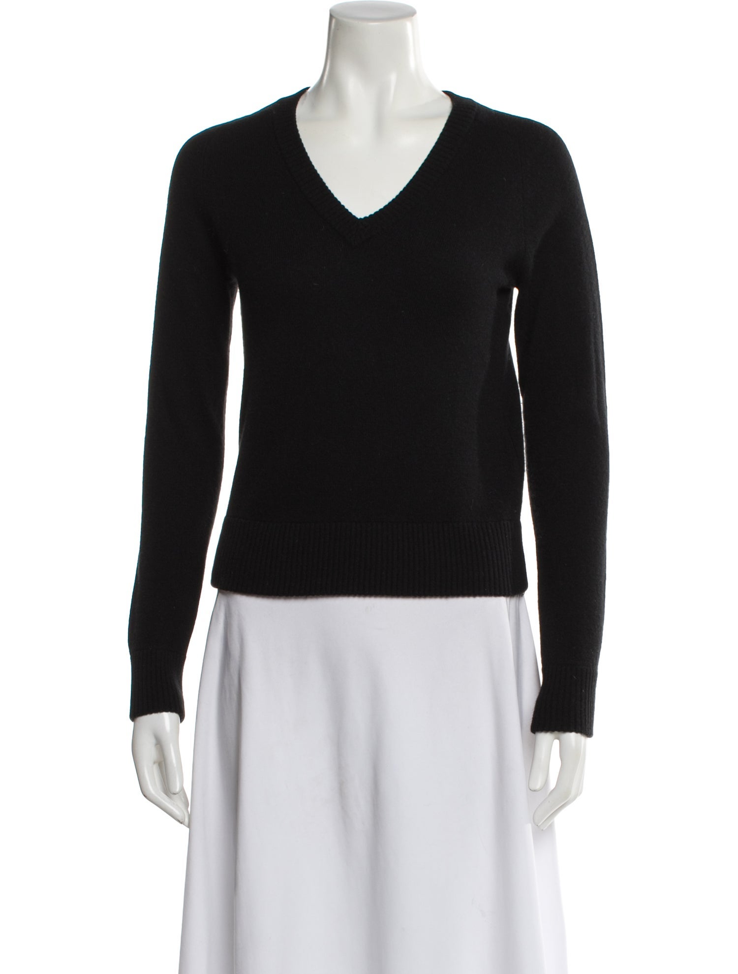 Minnie Rose Cashmere V-Neck Sweater