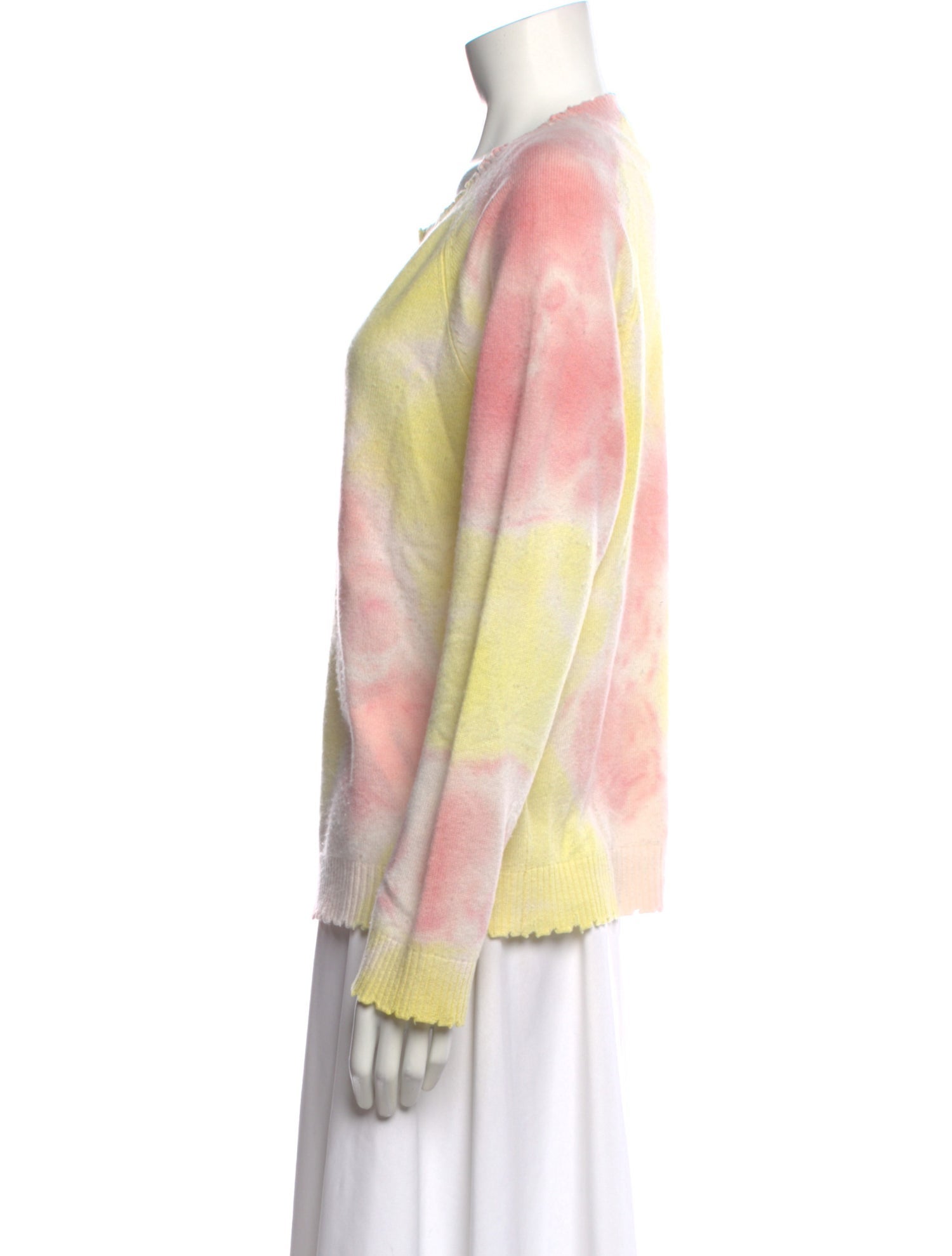 Minnie Rose Cashmere Tie-Dye Print Sweater