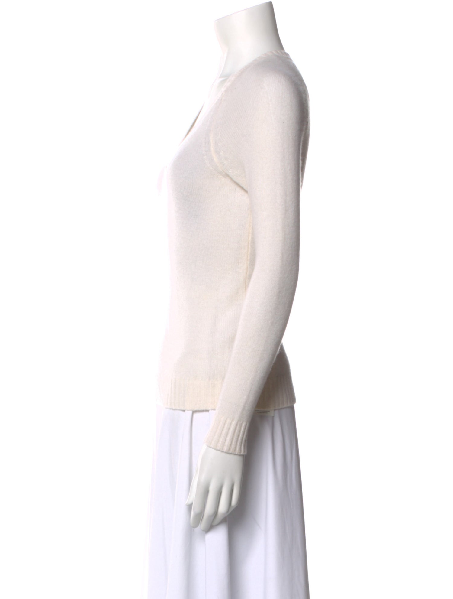 Minnie Rose Cashmere V-Neck Sweater