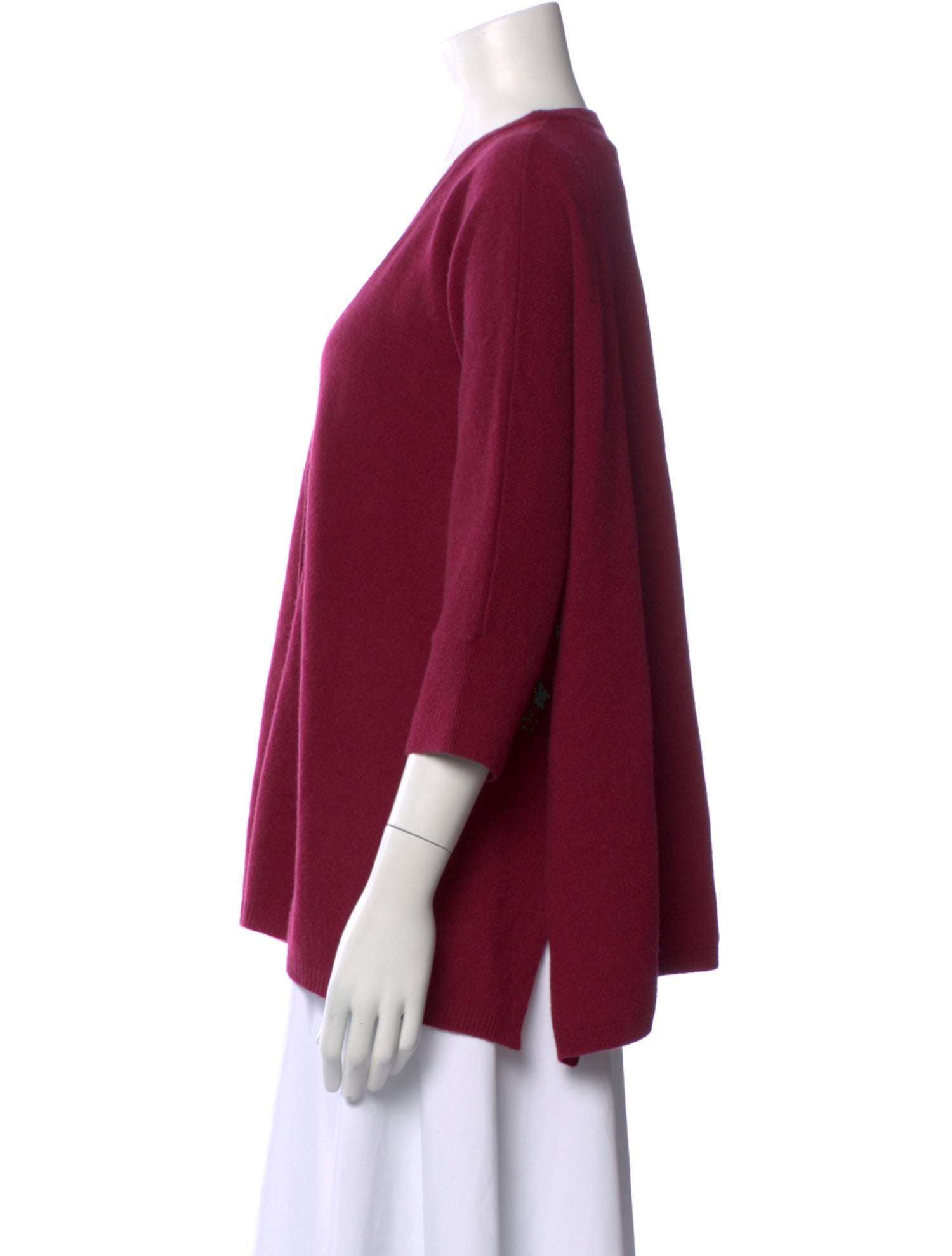 Minnie Rose Cashmere V-Neck Sweater