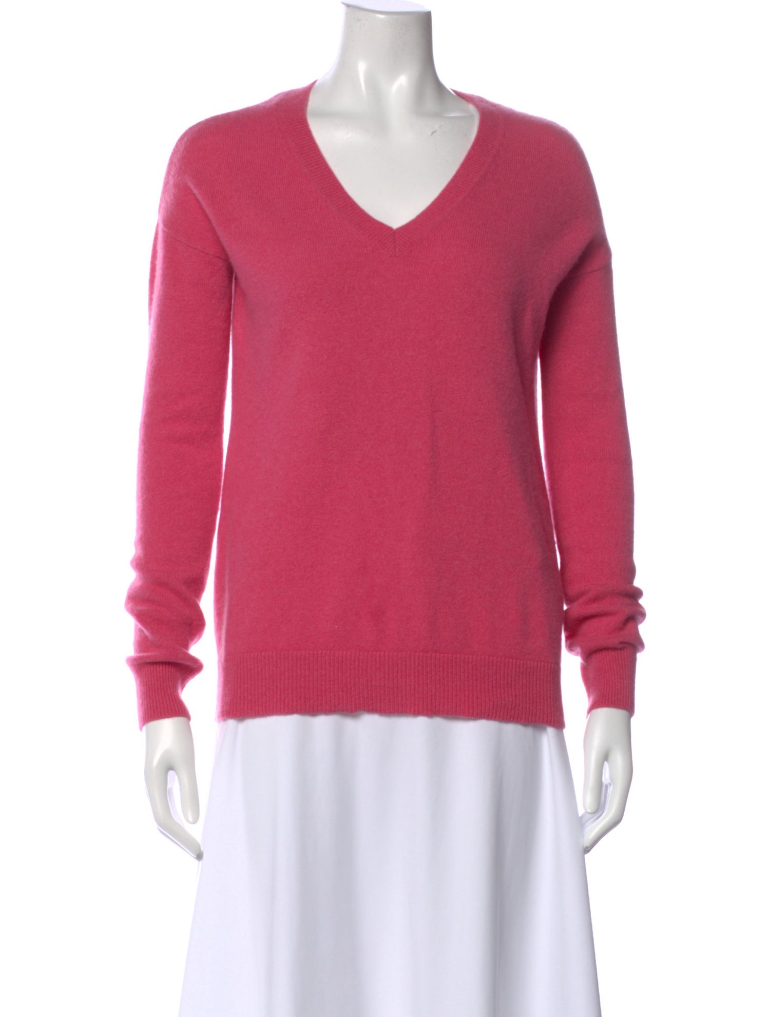 Minnie Rose Cashmere V-Neck Sweater