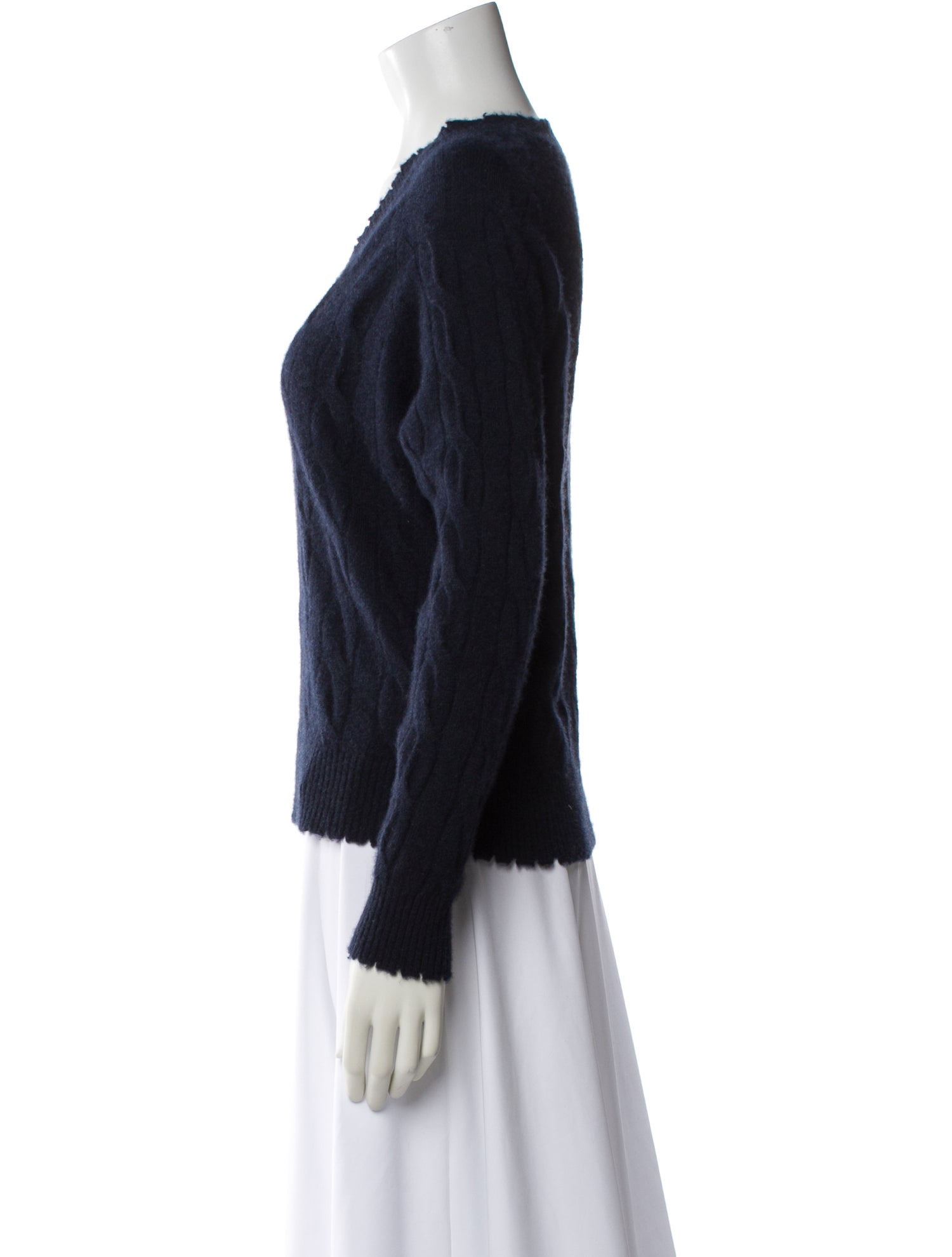 Minnie Rose Cashmere V-Neck Sweater