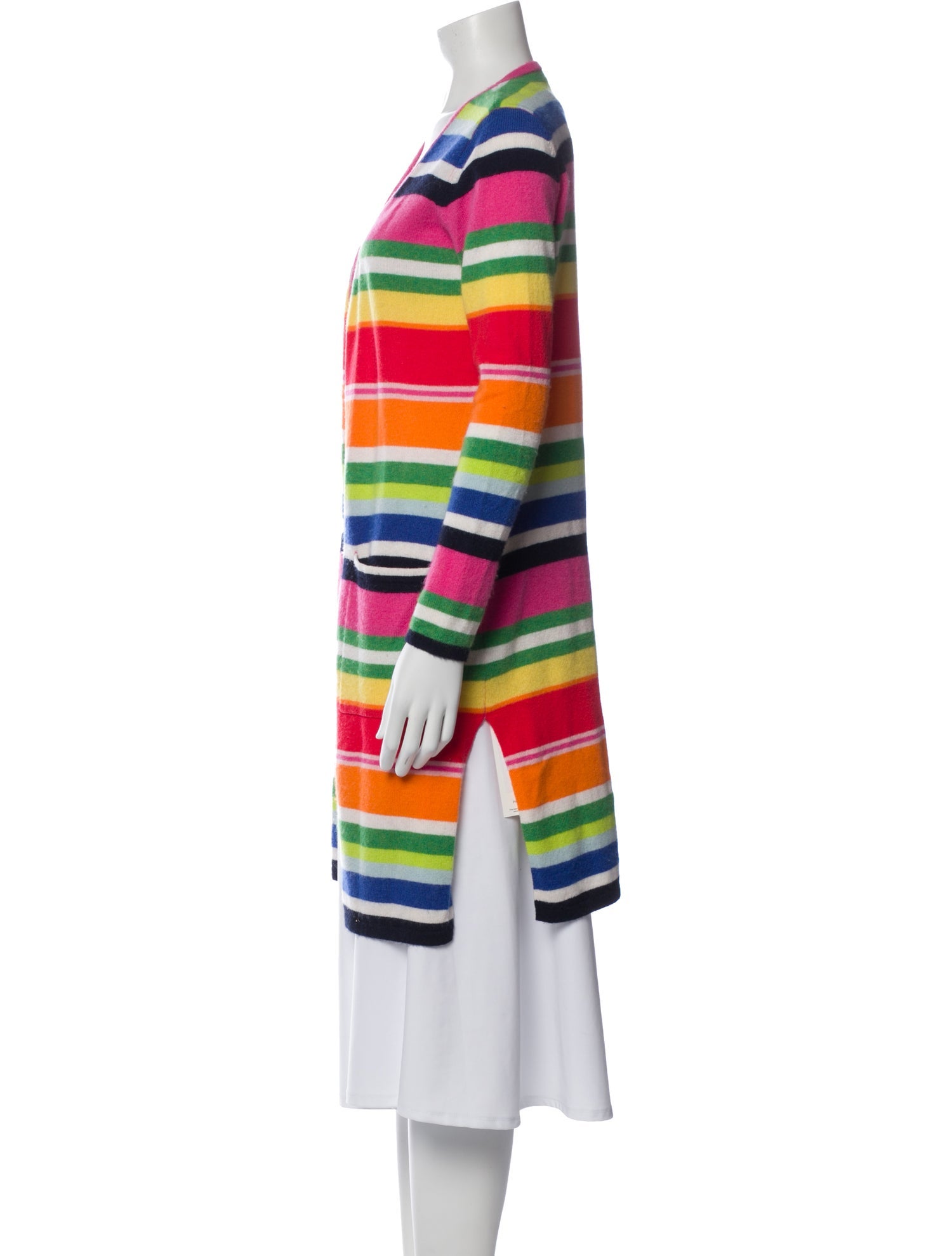 Minnie Rose Cashmere Striped Sweater