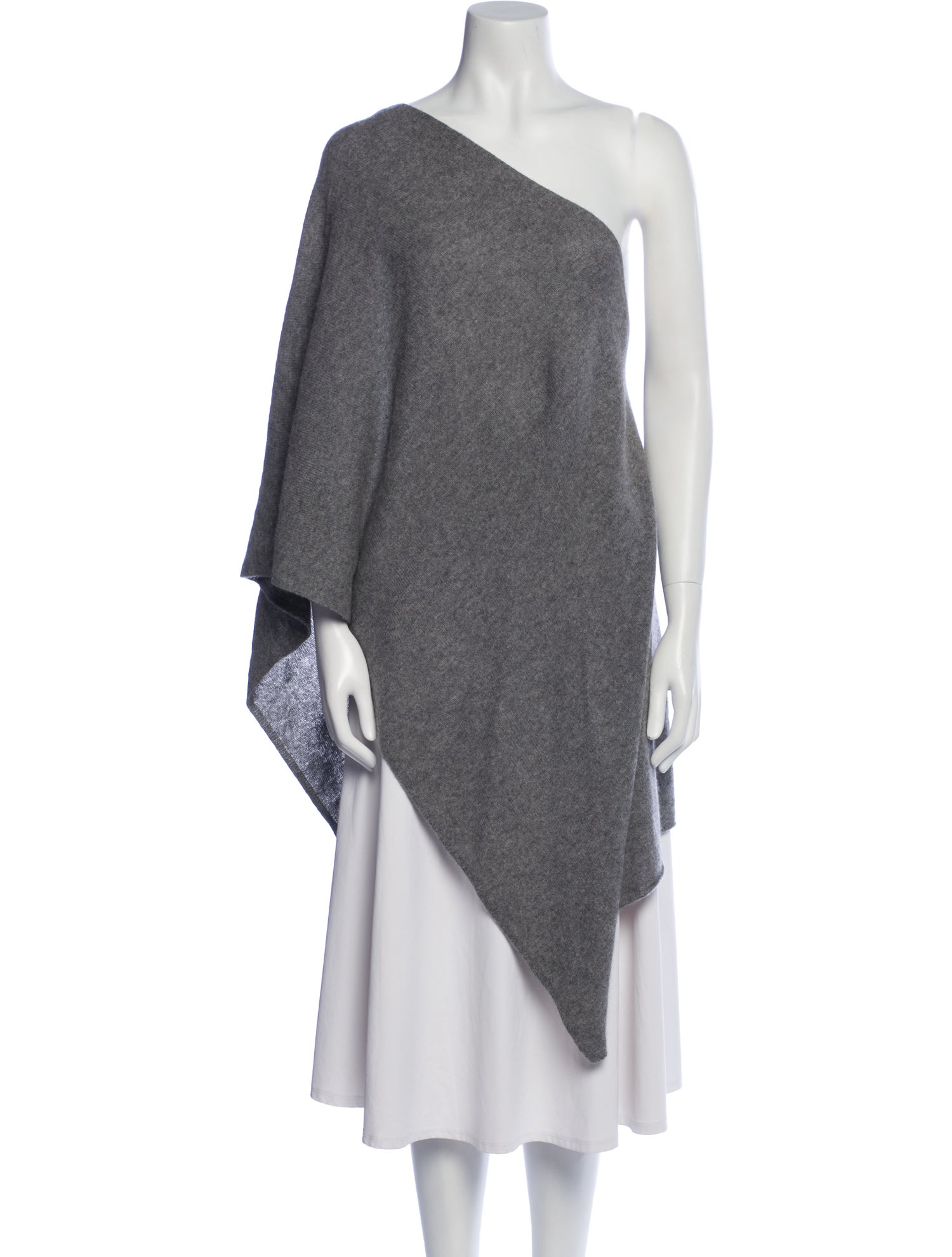 Minnie Rose Cashmere One-Shoulder Sweater