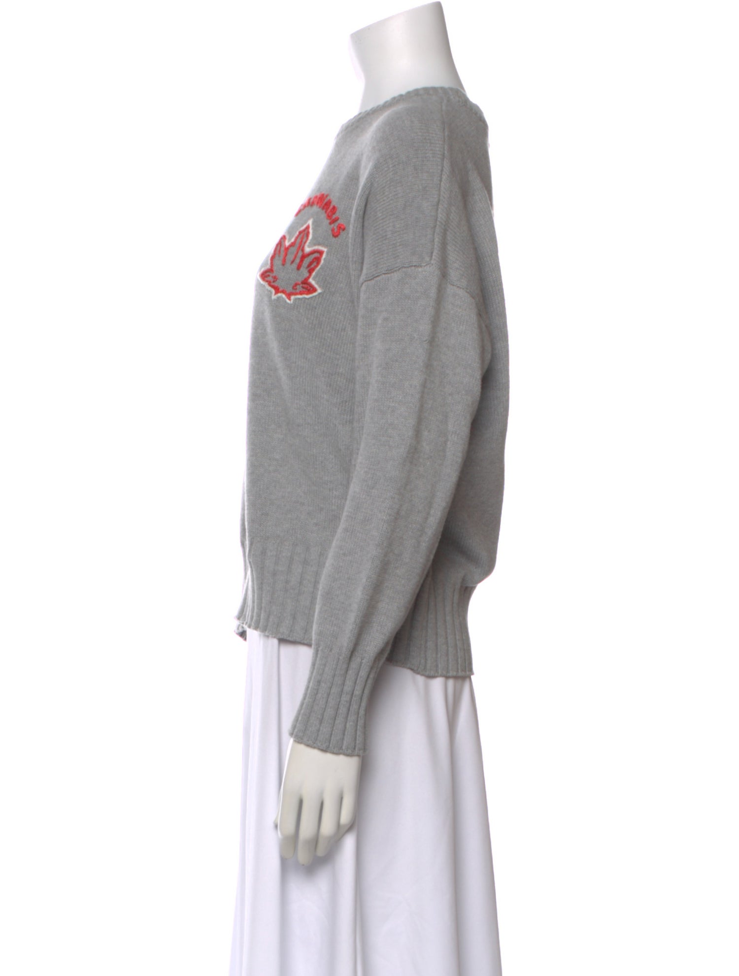 Minnie Rose Graphic Print Crew Neck Sweater