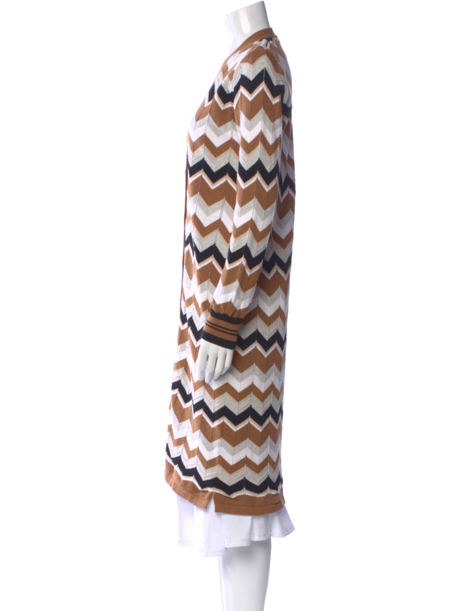 Minnie Rose Striped V-Neck Sweater