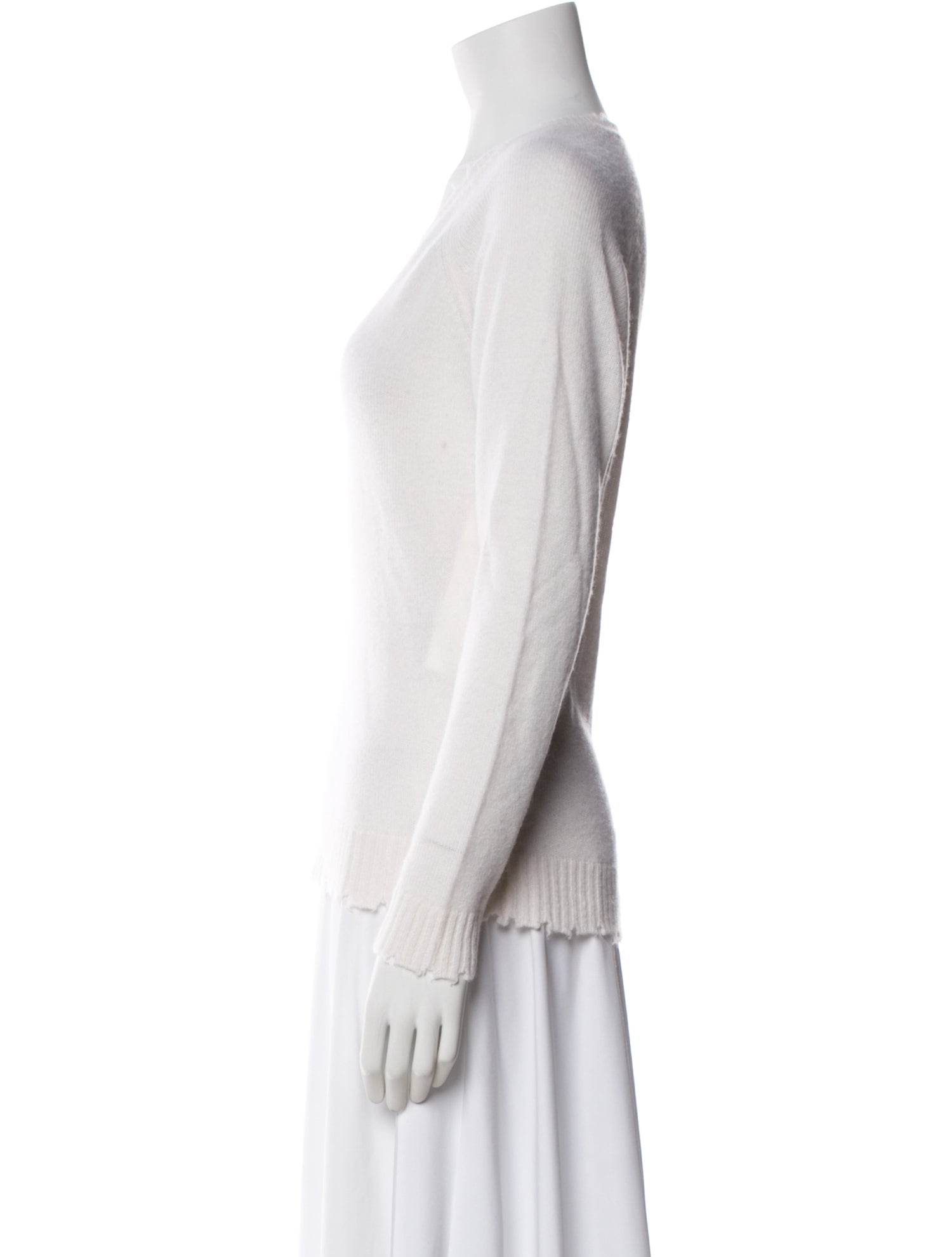 Minnie Rose Cashmere V-Neck Sweater