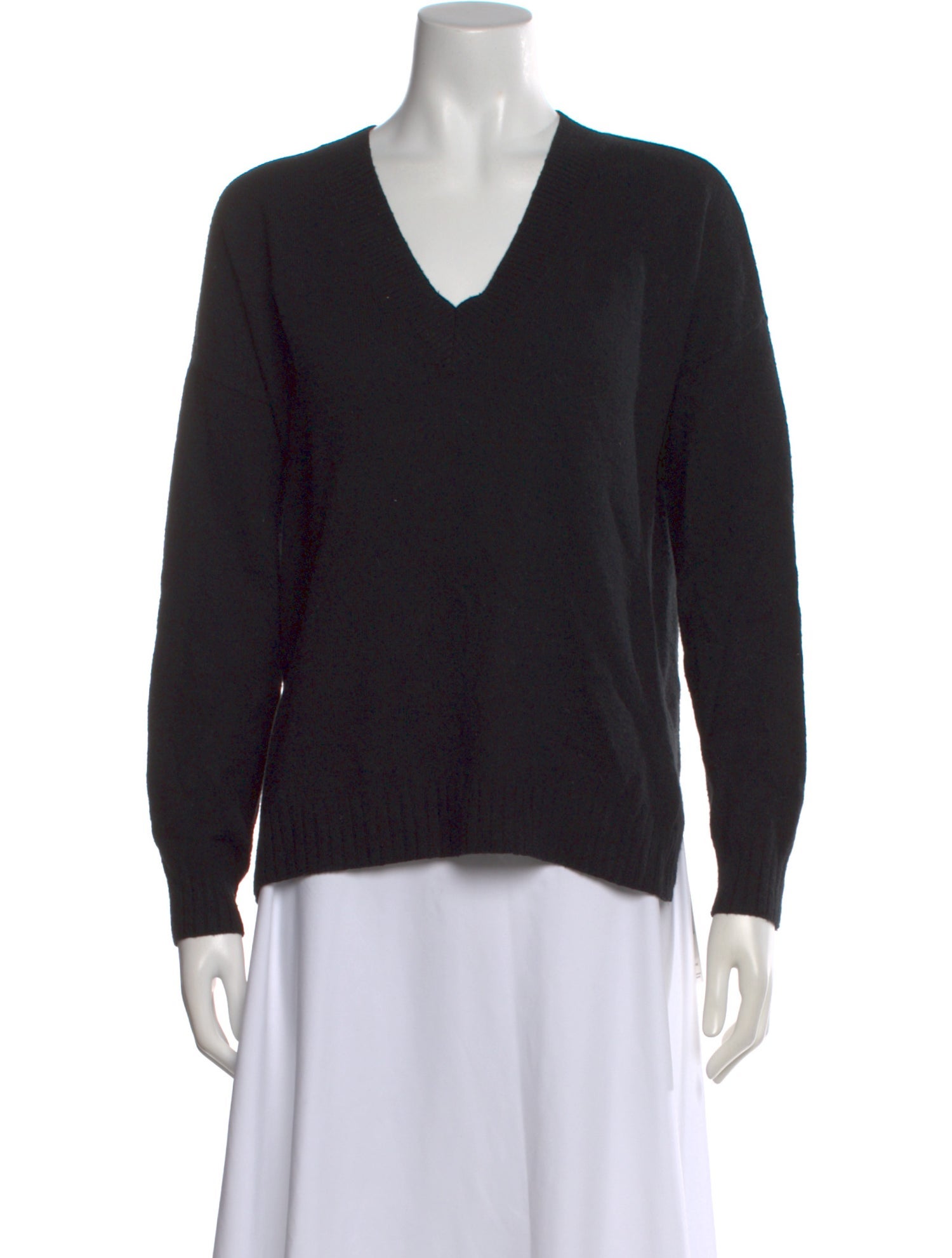 Minnie Rose Cashmere V-Neck Sweater