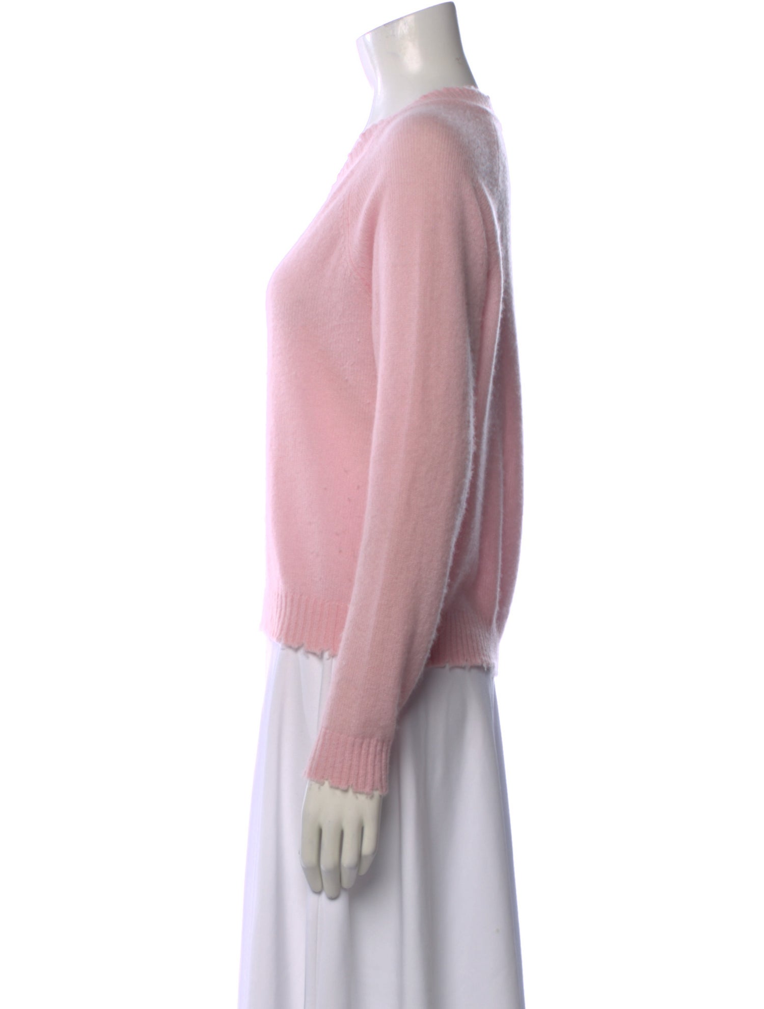Minnie Rose Cashmere V-Neck Sweater