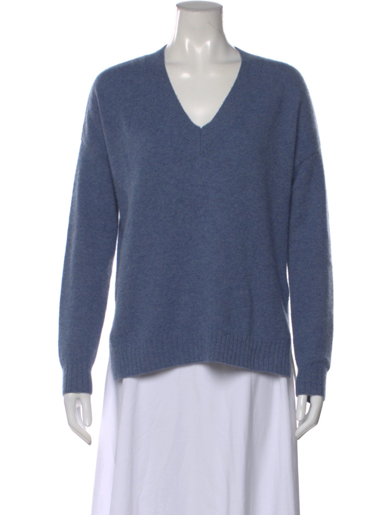 Minnie Rose Cashmere V-Neck Sweater
