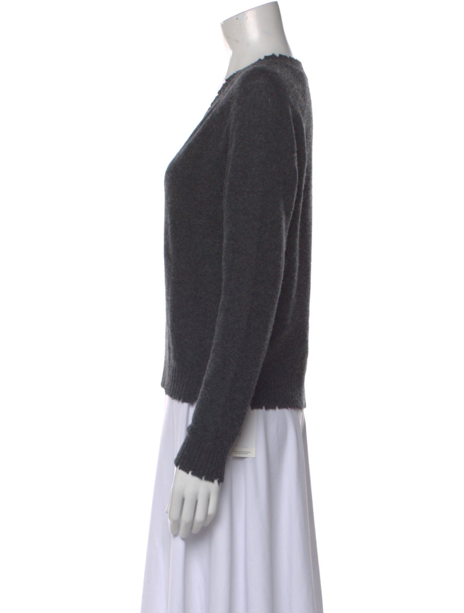 Minnie Rose Cashmere V-Neck Sweater